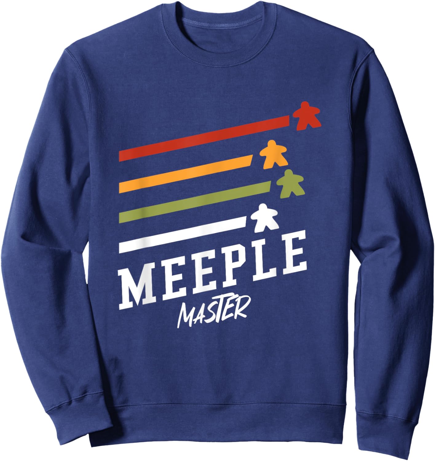 Meeple Master Board Games Fans Design Sweatshirt - Sweatshirt | Navy