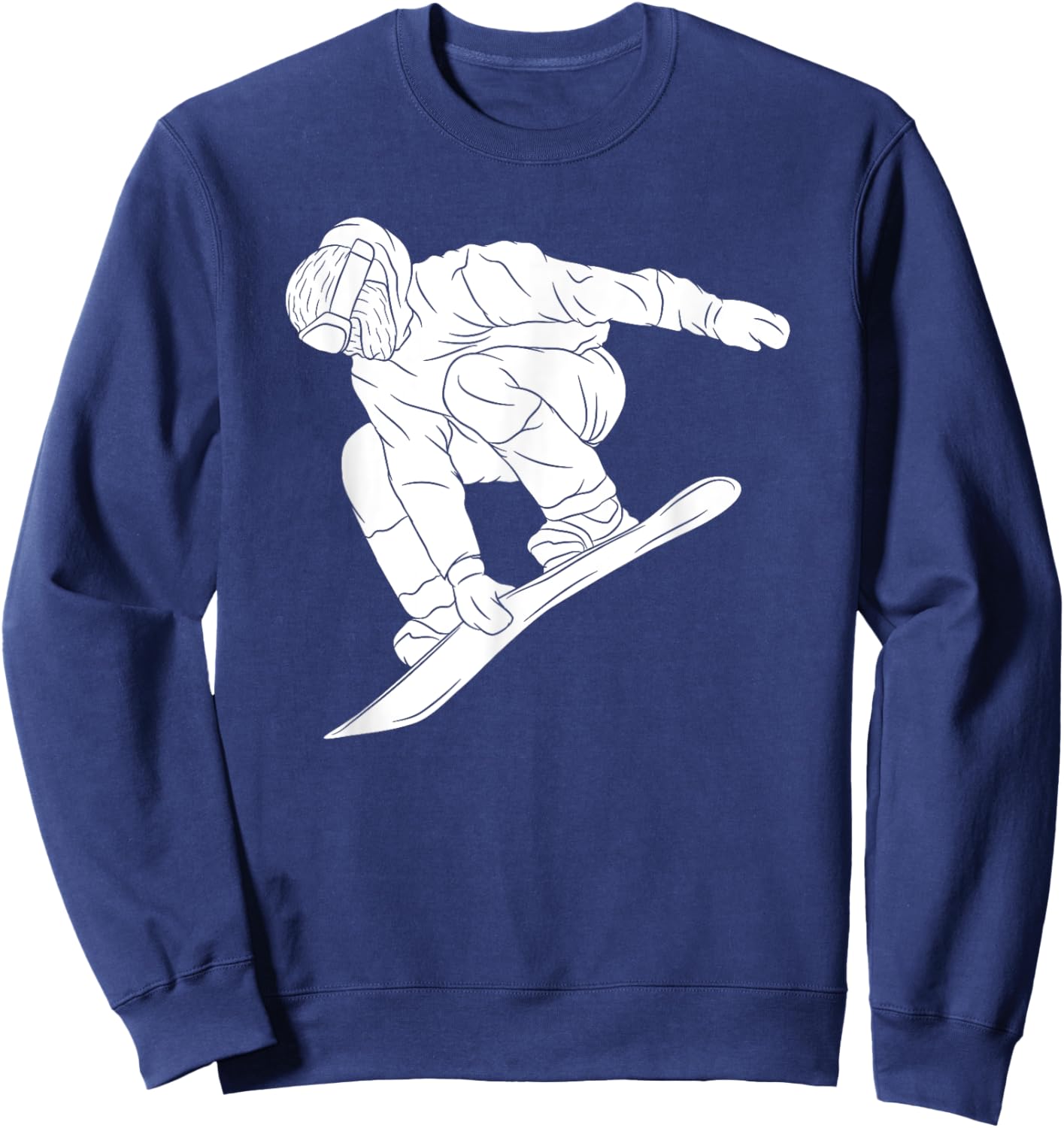 Snowboarding Snow Mountain Winter Sport Funny Snowboarder Sweatshirt - Sweatshirt | Navy