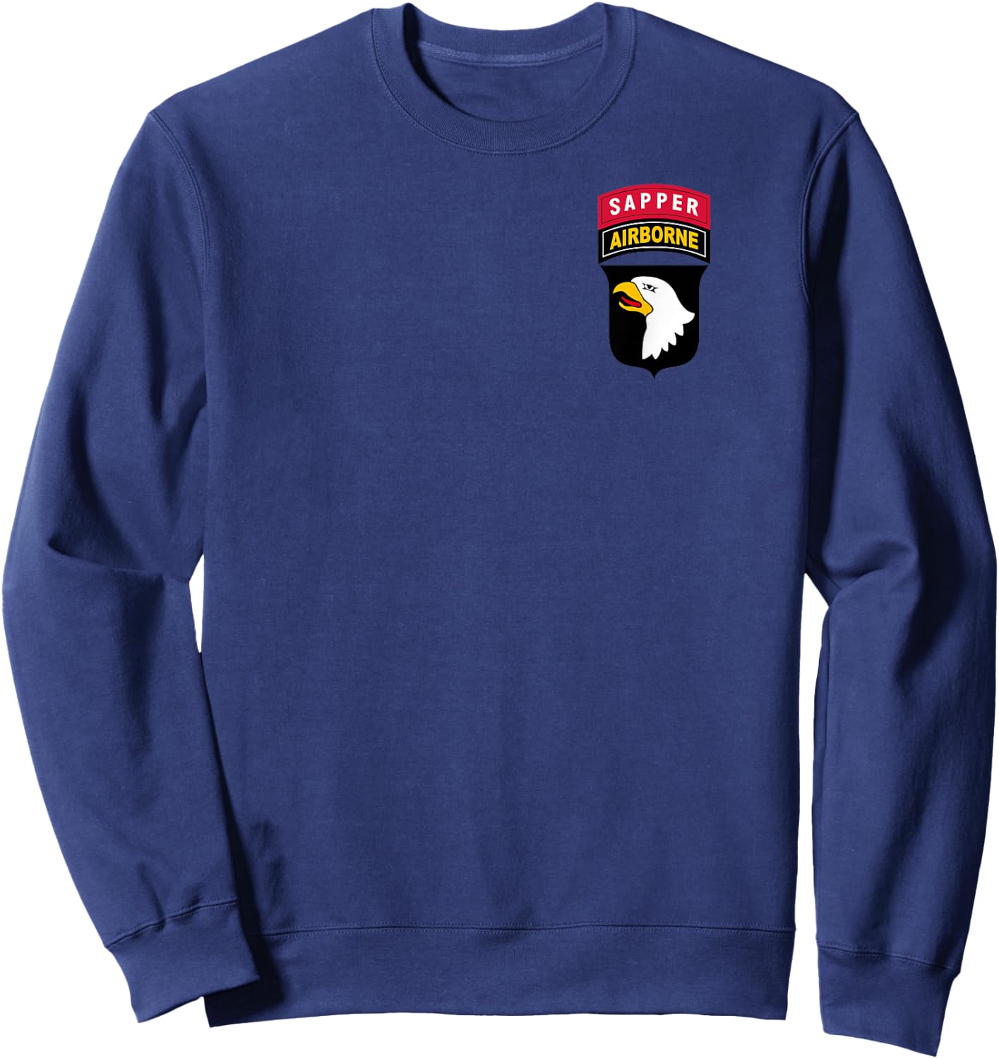 101st Airborne Shirt - Division Patch & Sapper Tab - Classic Sweatshirt - Sweatshirt | Navy