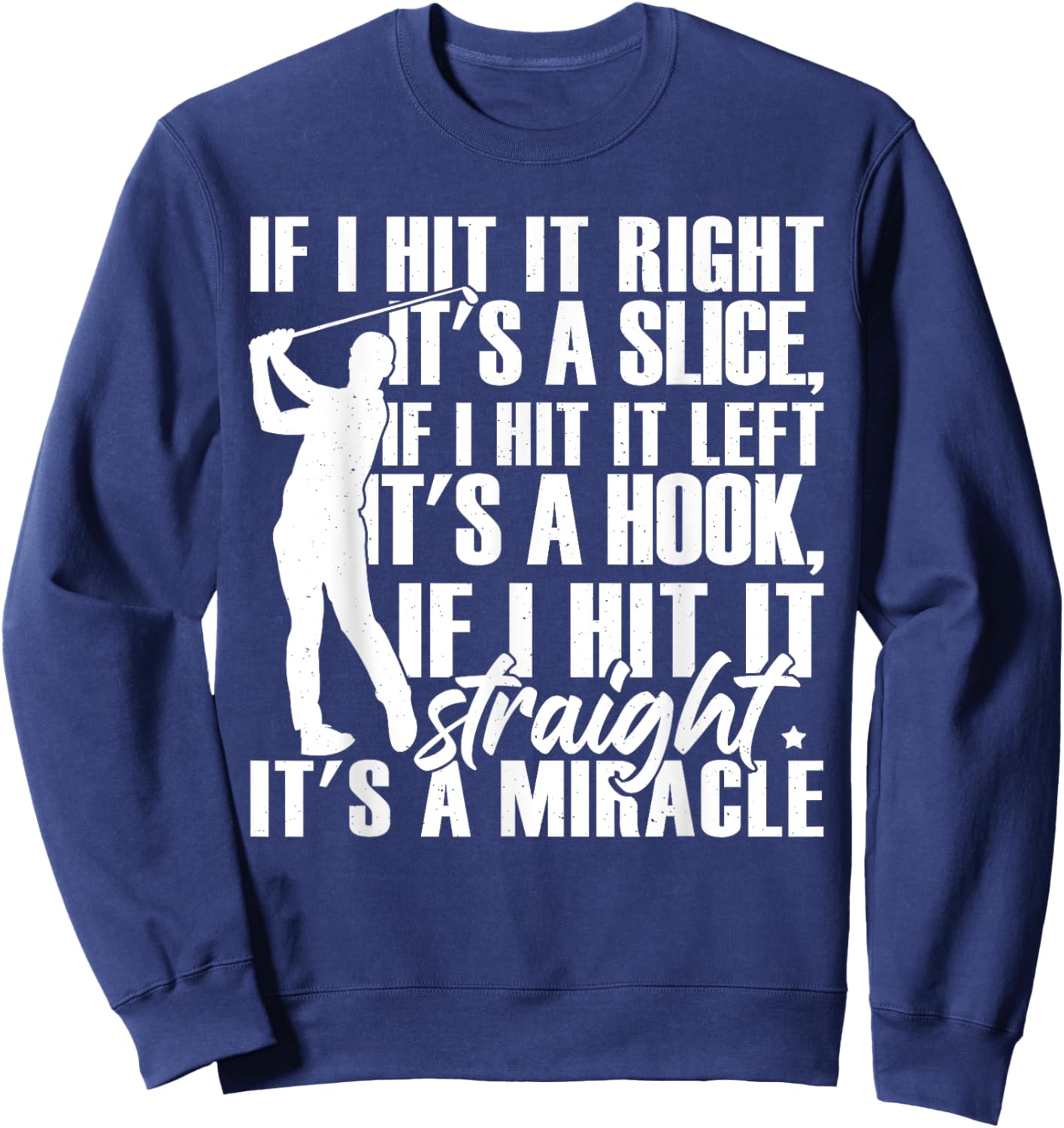 Funny Golfing Golfer Golf Player Sweatshirt - Sweatshirt | Navy