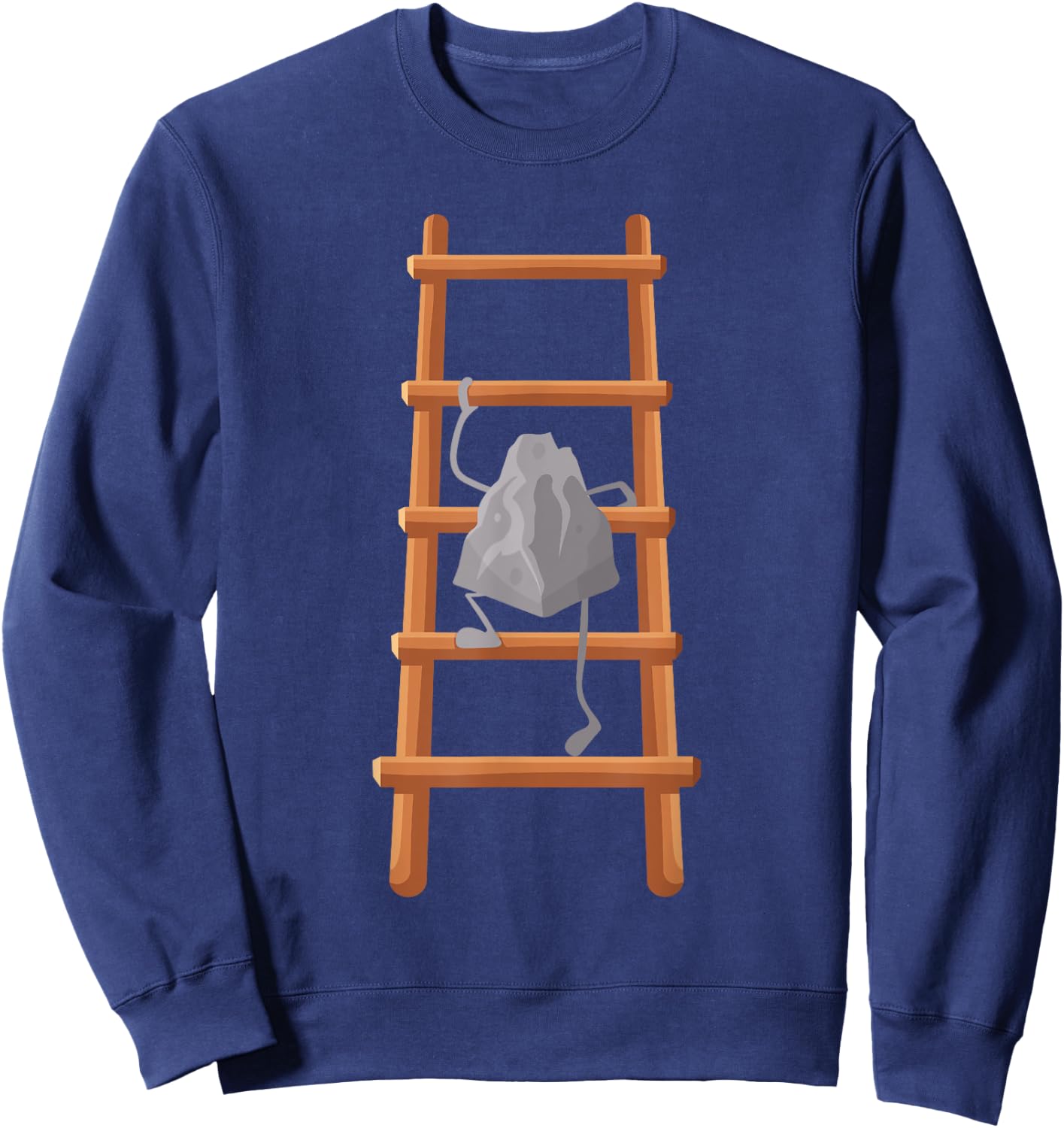 Cute Rock Climbing Art Women Bouldering Rock Climber Sweatshirt - Sweatshirt | Navy
