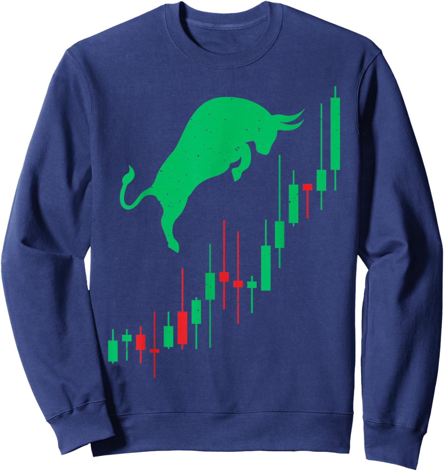 Cool Stock Market Art Women Stock Trading Day Trader Sweatshirt - Sweatshirt | Navy