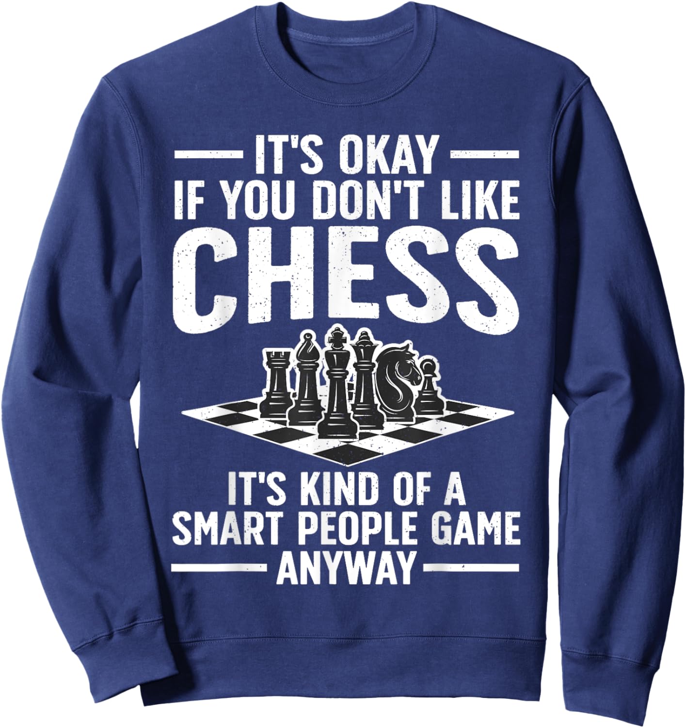 Cool Chess Players Art Boys Kids Chess Lover Novelty Sweatshirt - Sweatshirt | Navy