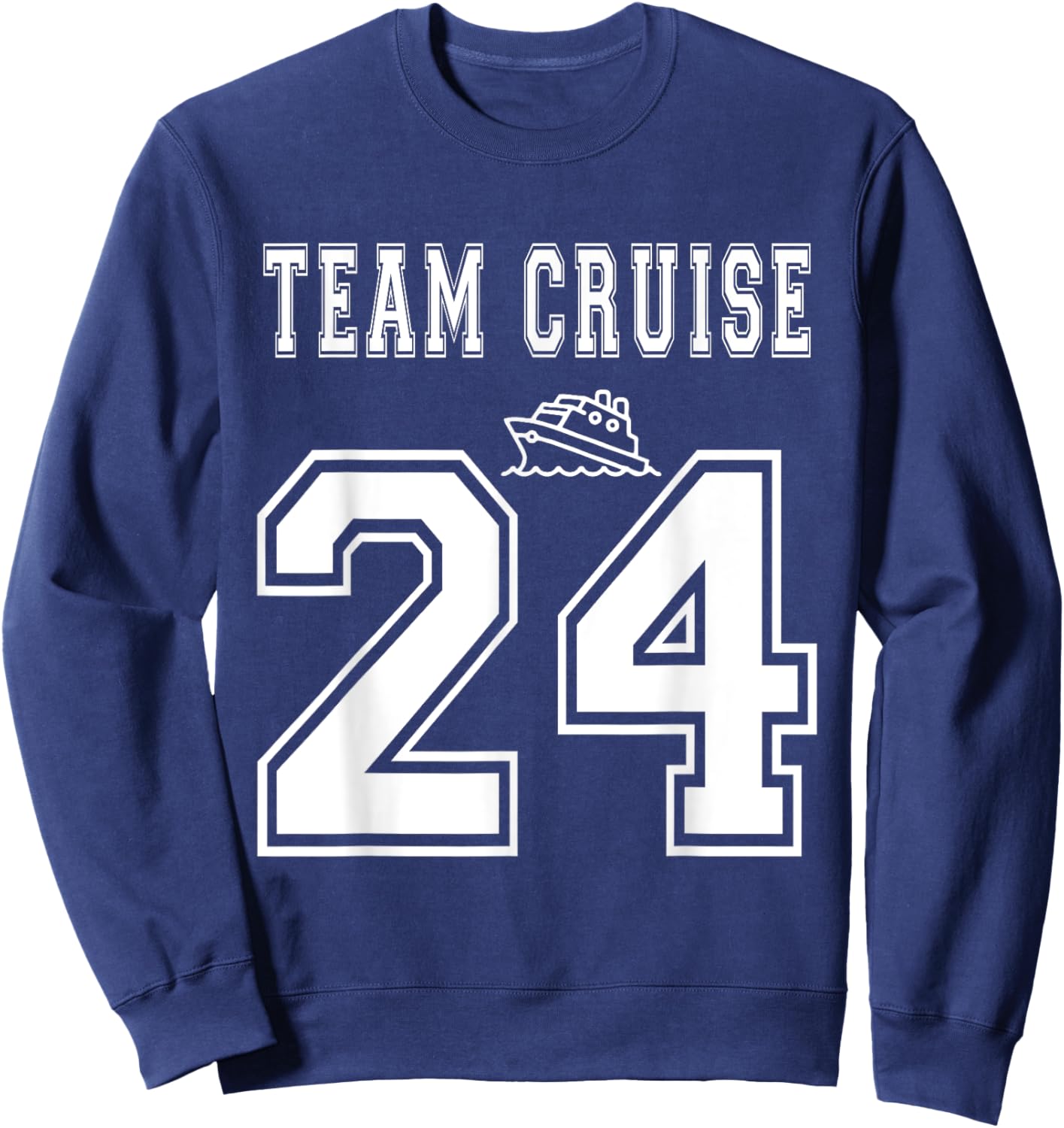 Team Cruise 2024 Squad Matching Friend Group Family Vacation Sweatshirt - Sweatshirt | Navy