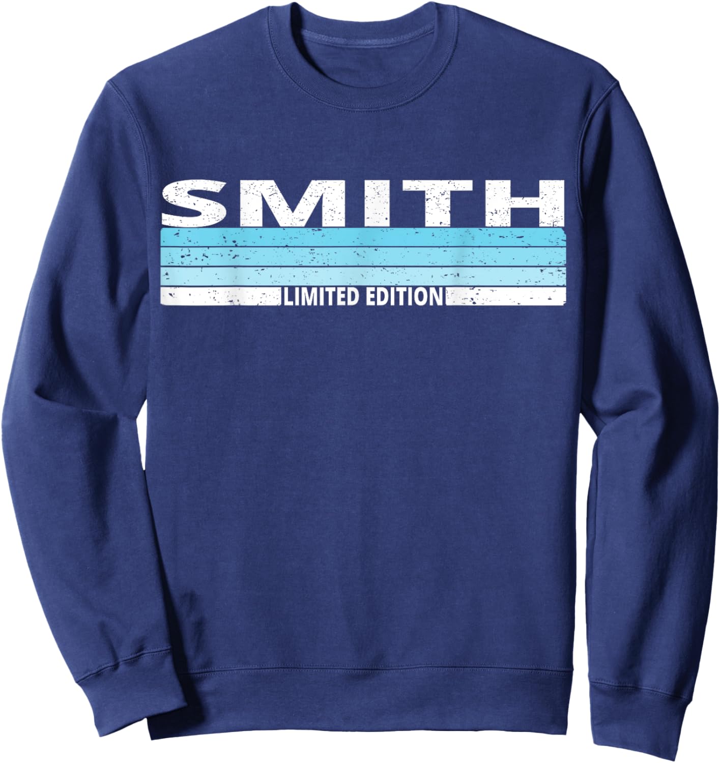 Smith Surname Birthday Family Reunion 80s 90s Blue Sunset Sweatshirt - Sweatshirt | Navy