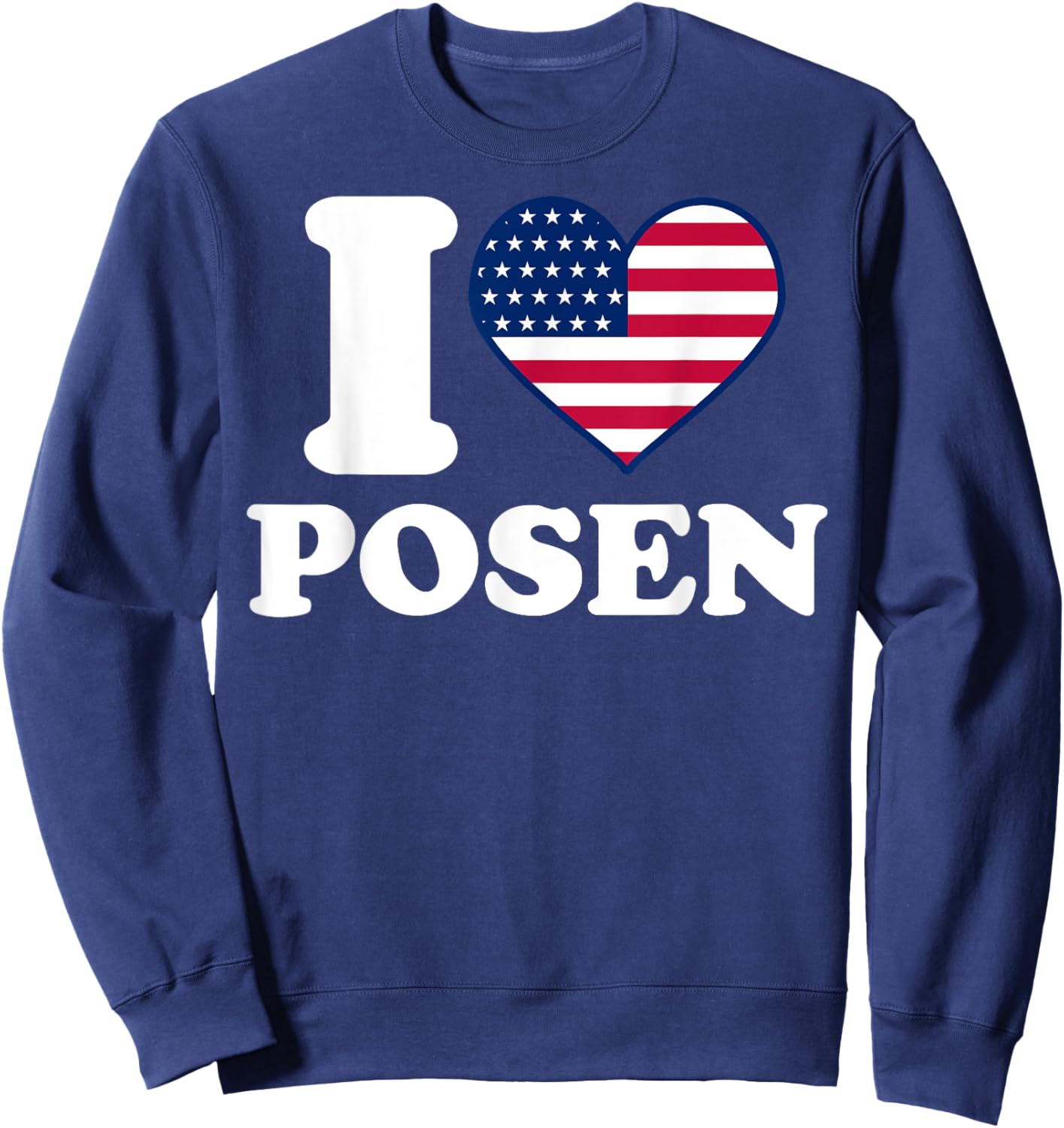 I love Posen I heart Posen Sweatshirt - Sweatshirt | Navy