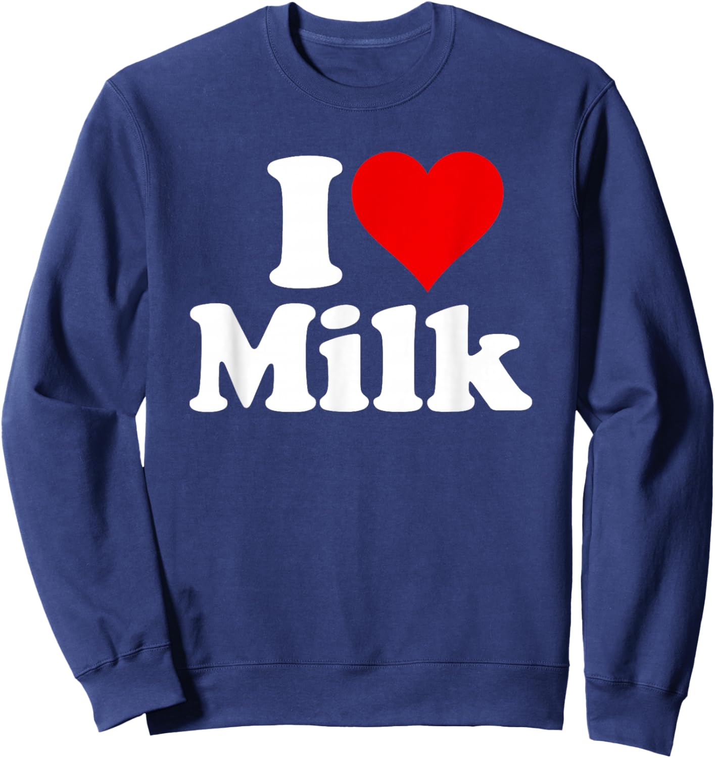 I Love Heart Milk Sweatshirt - Sweatshirt | Navy