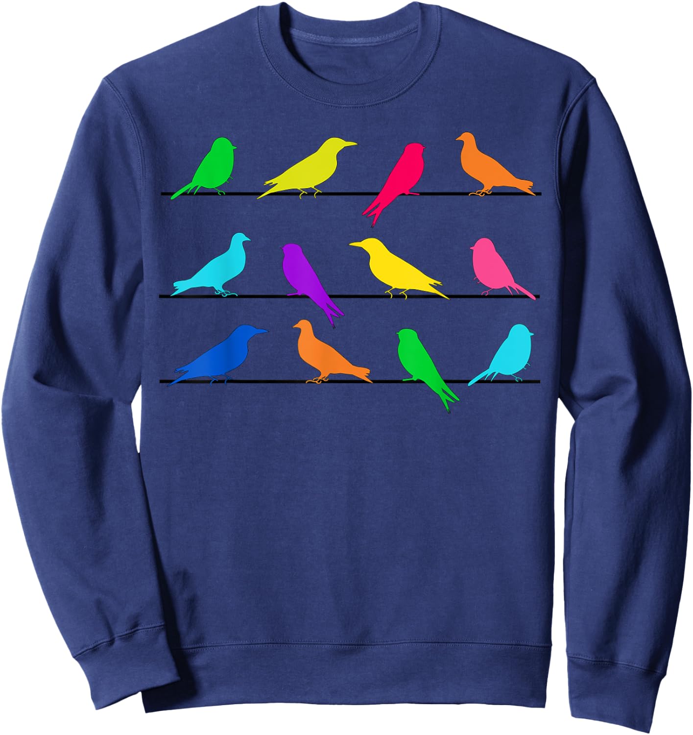 Birding Retro Classic Bird Watcher Watching Gift Sweatshirt - Sweatshirt | Navy