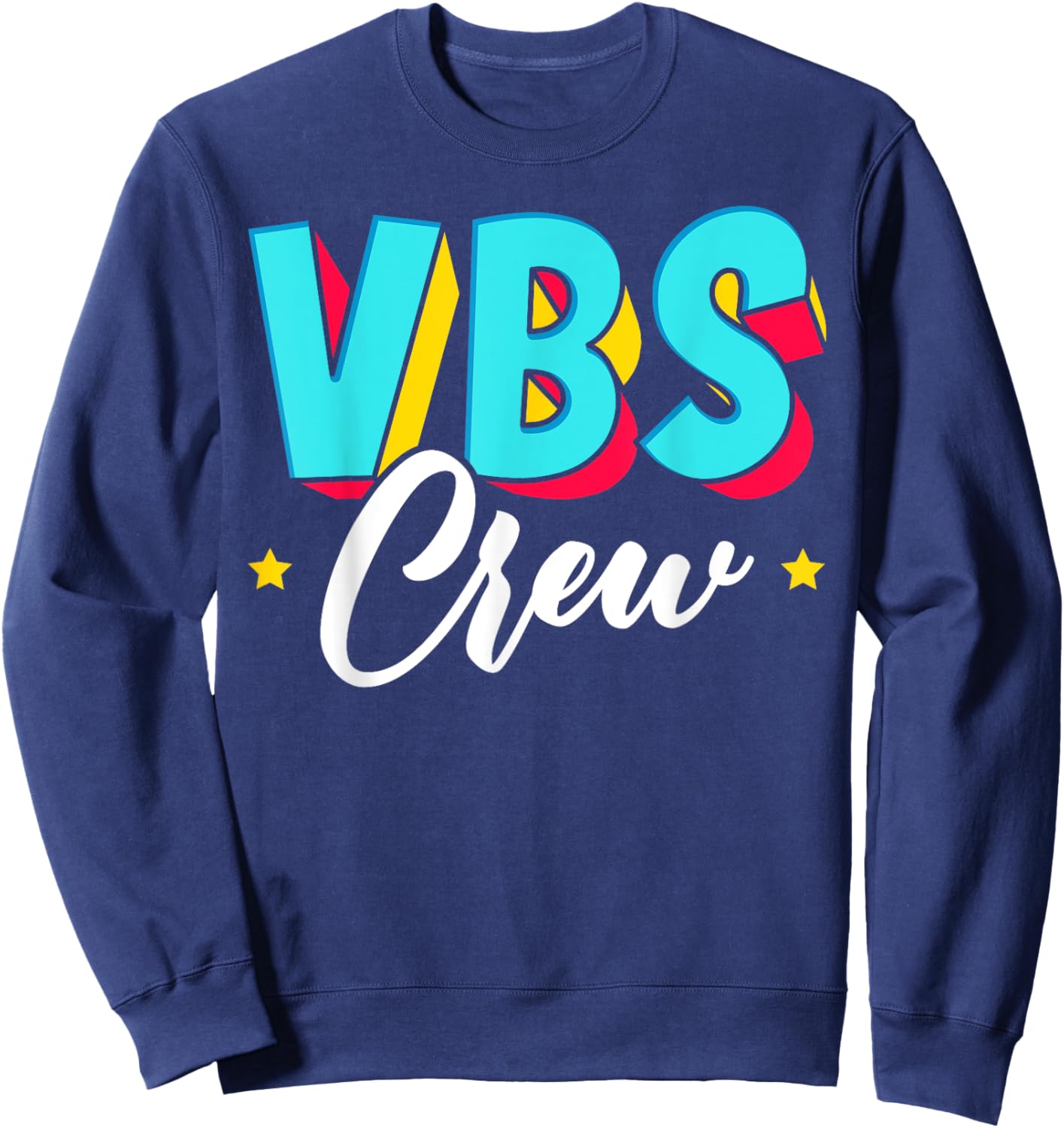 VBS Crew Vacation Bible School Paint Splatter Christian Sweatshirt - Sweatshirt | Navy