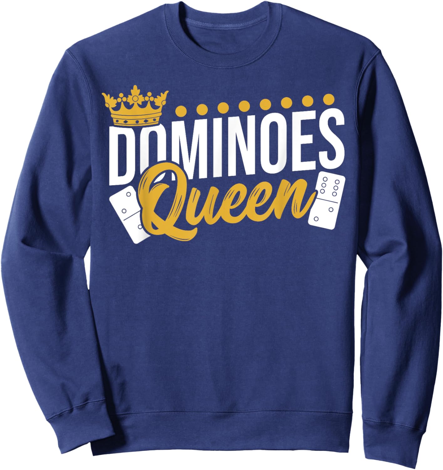 Dominoes Queen Sweatshirt - Sweatshirt | Navy