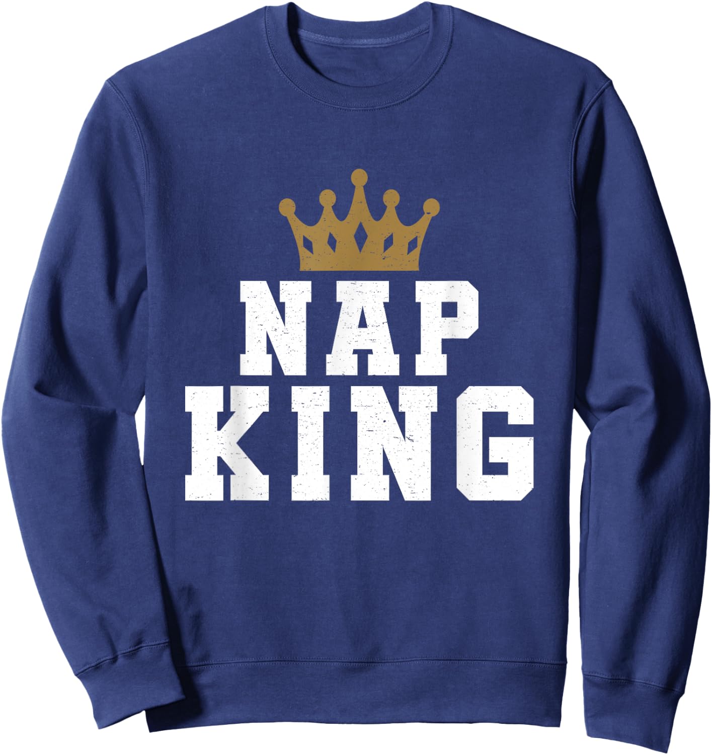 Nap King Powernap Crown Pajama Sleep Sweatshirt - Sweatshirt | Navy