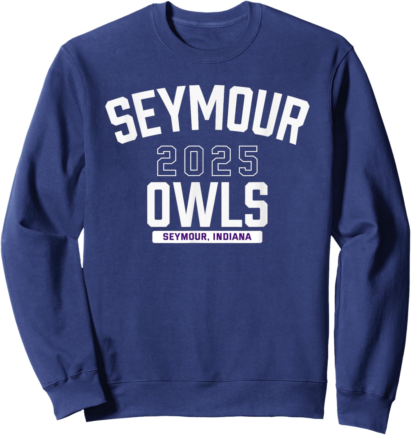 Seymour Owls Seymour, Indiana 2025 Sweatshirt - Sweatshirt | Navy
