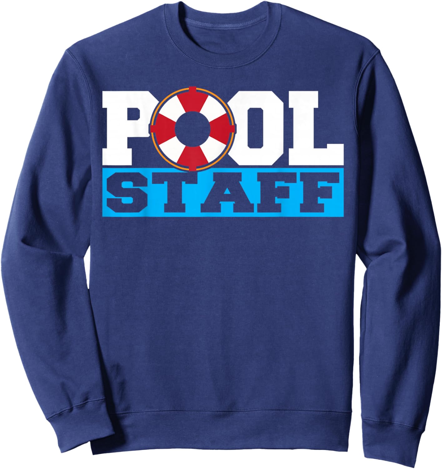 Pool Staff Kids Life Guard Boys Men Swimming Pool Sweatshirt - Sweatshirt | Navy