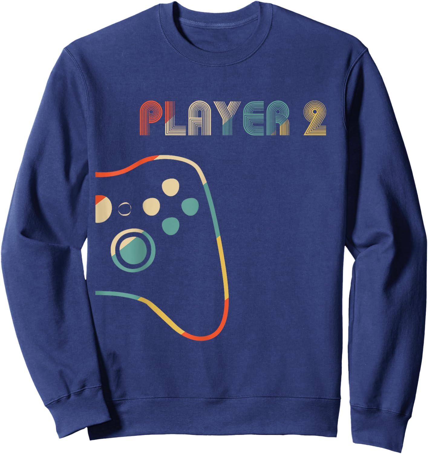 Matching Gamer Couple Player 1 Player 2 Sweatshirt - Sweatshirt | Navy