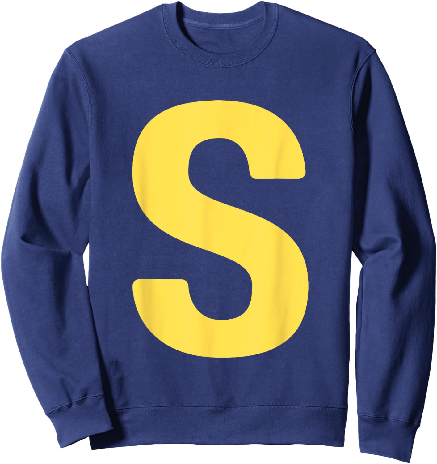 Letter S Funny Chipmunk Groupe Matching Halloween Costume Sweatshirt - Sweatshirt | Navy