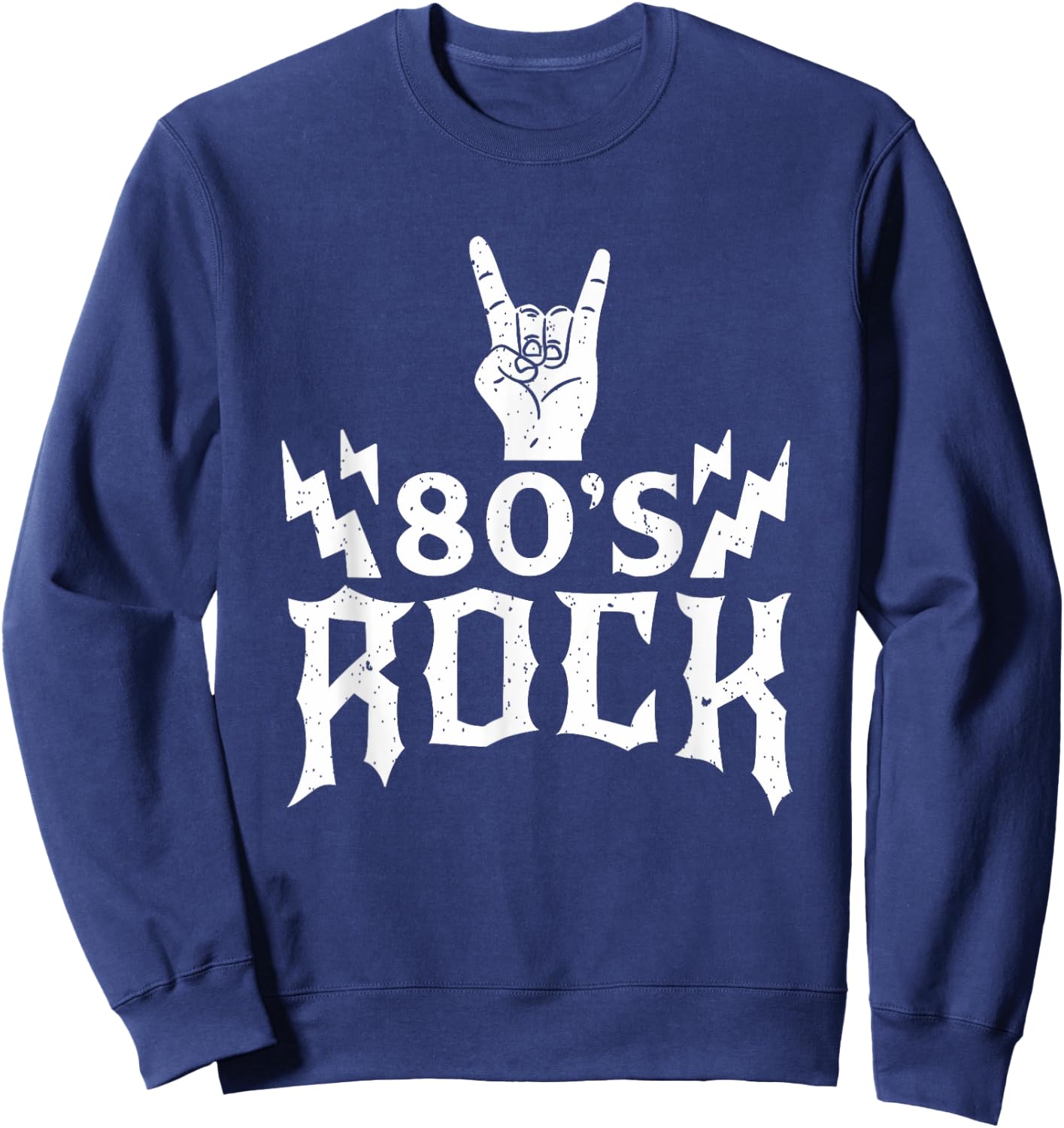Retro 80s Rocker Classic Rock Band Matching Band Costumes Sweatshirt - Sweatshirt | Navy