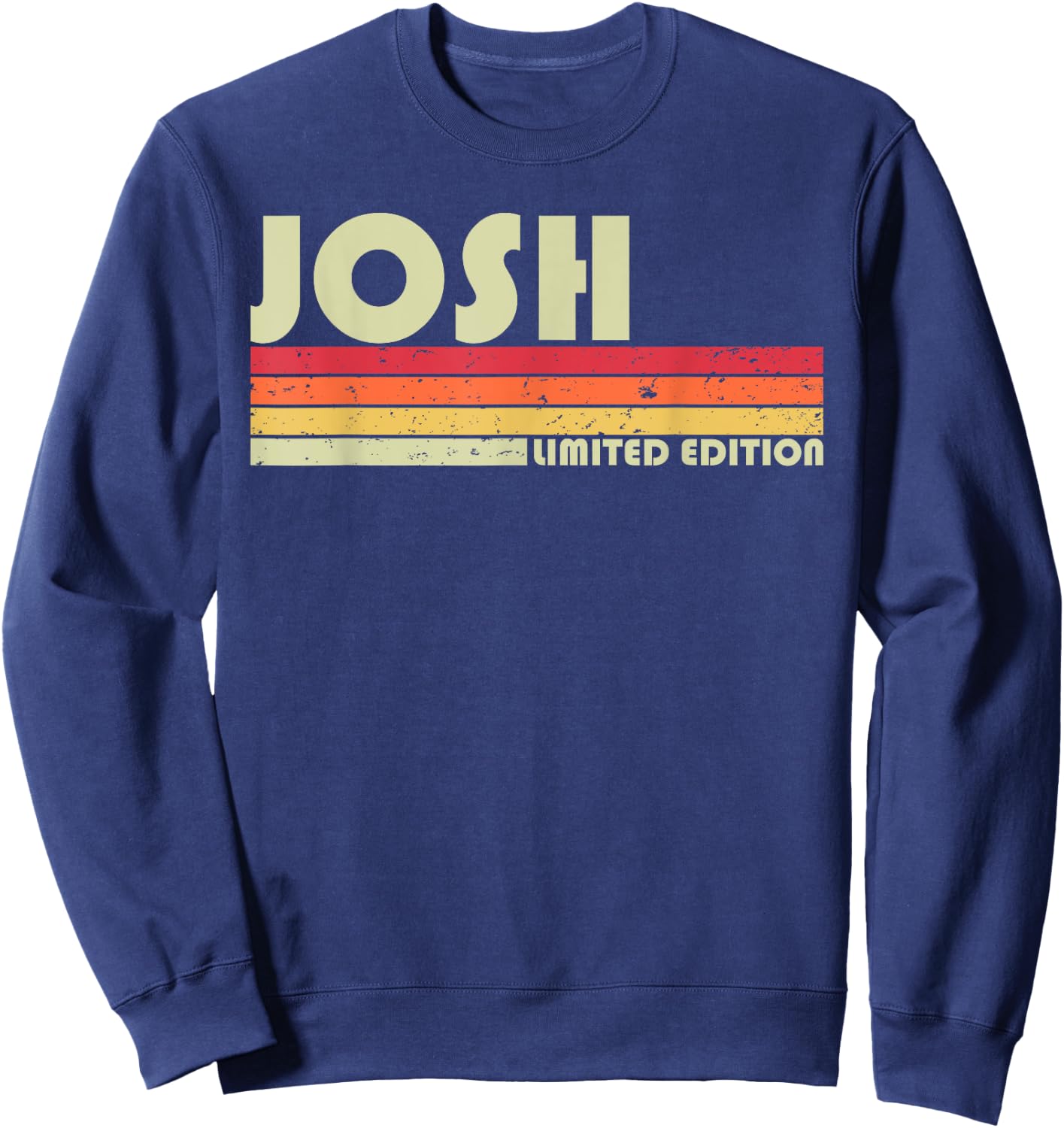 JOSH Gift Name Personalized Funny Retro Vintage Birthday Sweatshirt - Sweatshirt | Navy