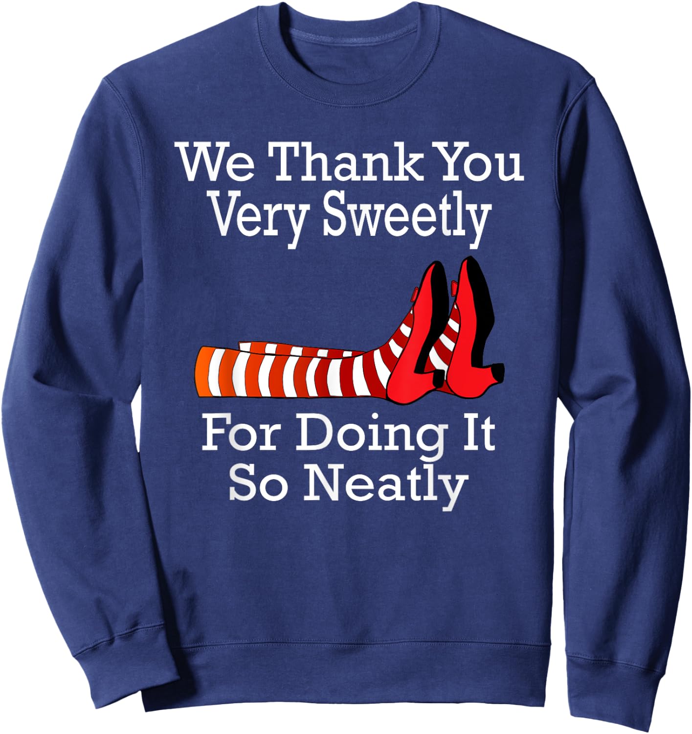 Wizard of Oz - We Thank You Very Sweetly Sweatshirt - Sweatshirt | Navy