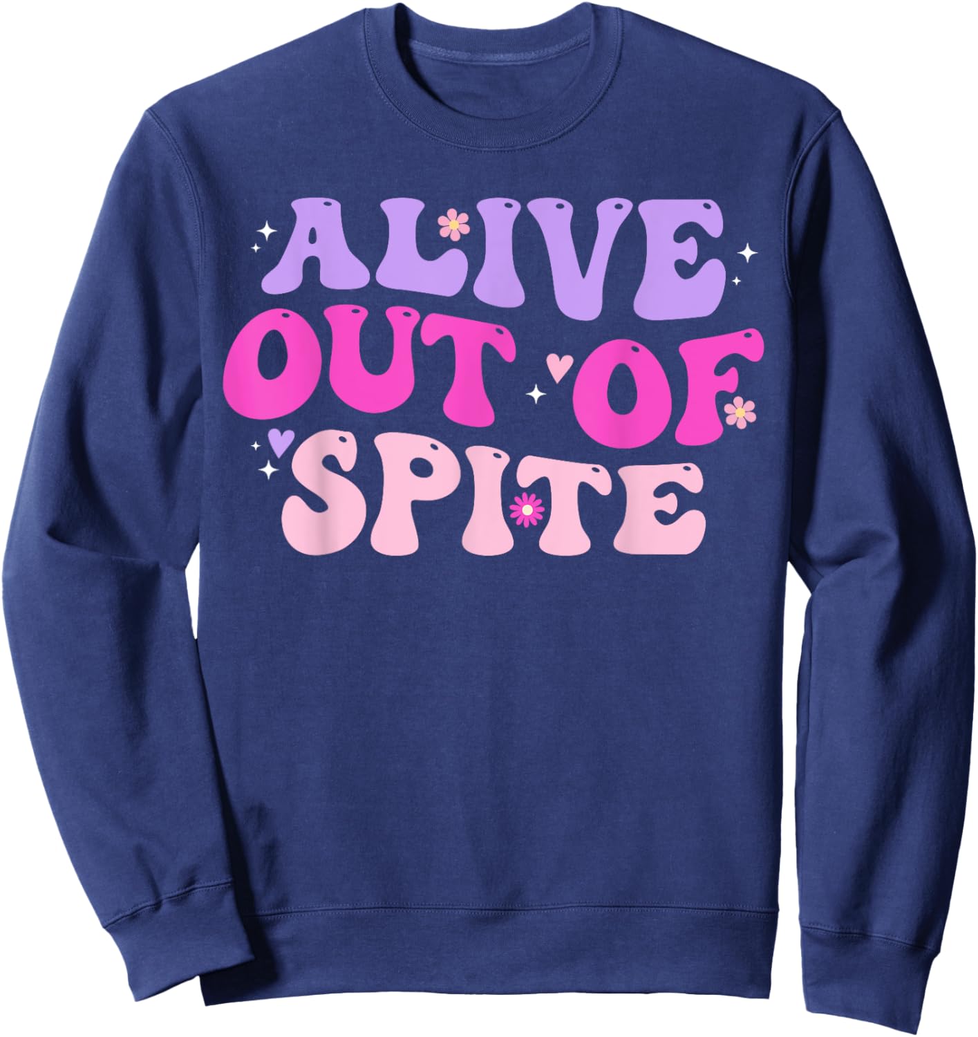 Alive Out Of Spite Sweatshirt - Sweatshirt | Navy