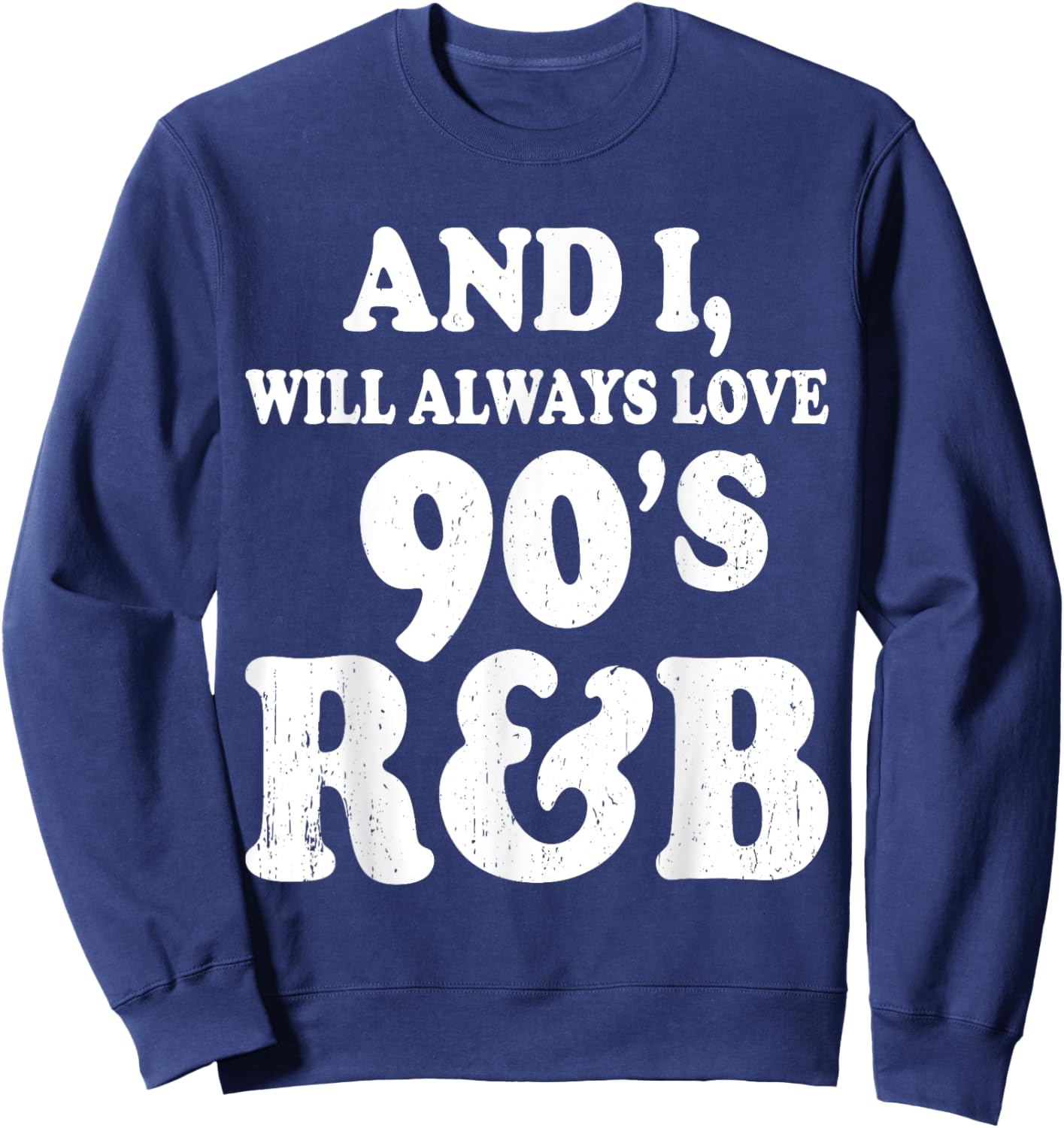 R&B Artist girls Vintage 90 s r and b graphic Sweatshirt - Sweatshirt | Navy