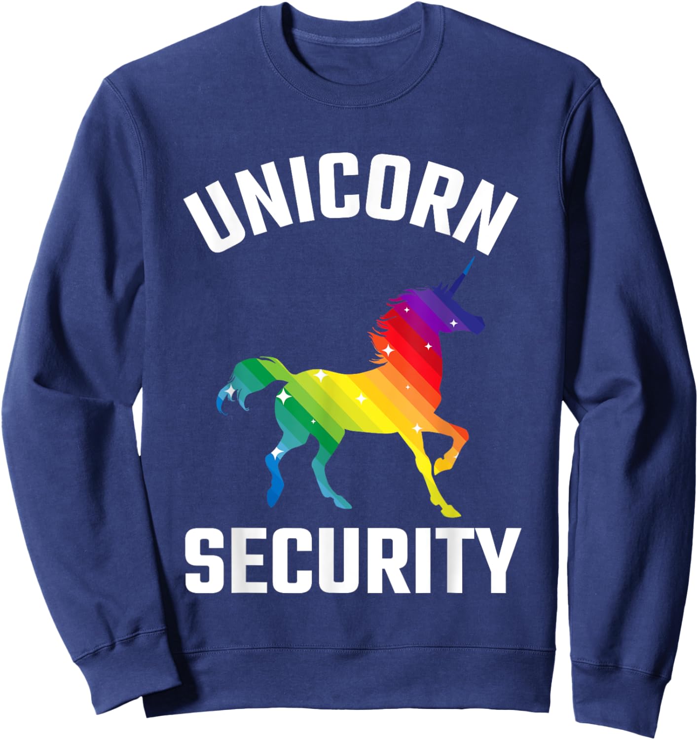 Unicorn Security Costume Party Outfit Kids Adult Cute Funny Sweatshirt - Sweatshirt | Navy
