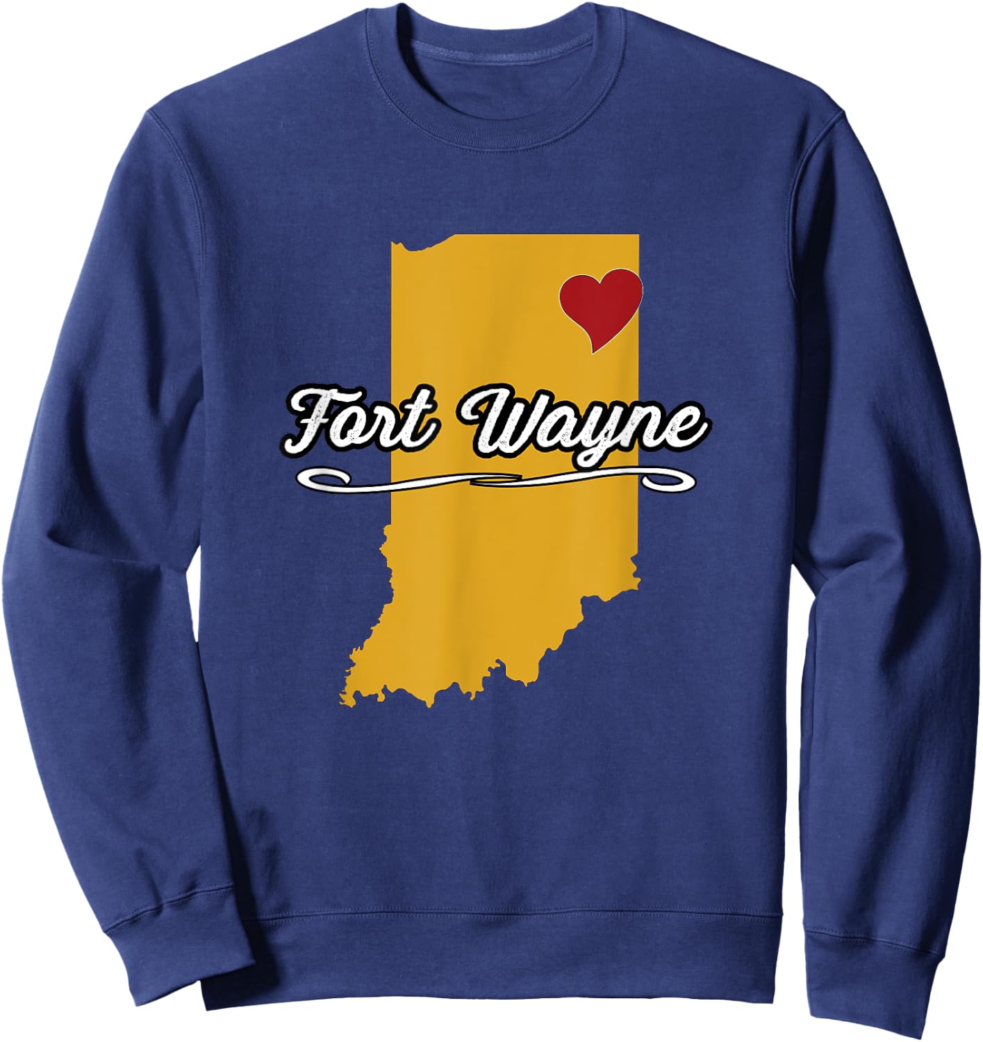 City of Fort Wayne Indiana | Hoosier Novelty Merch Gift Sweatshirt - Sweatshirt | Navy