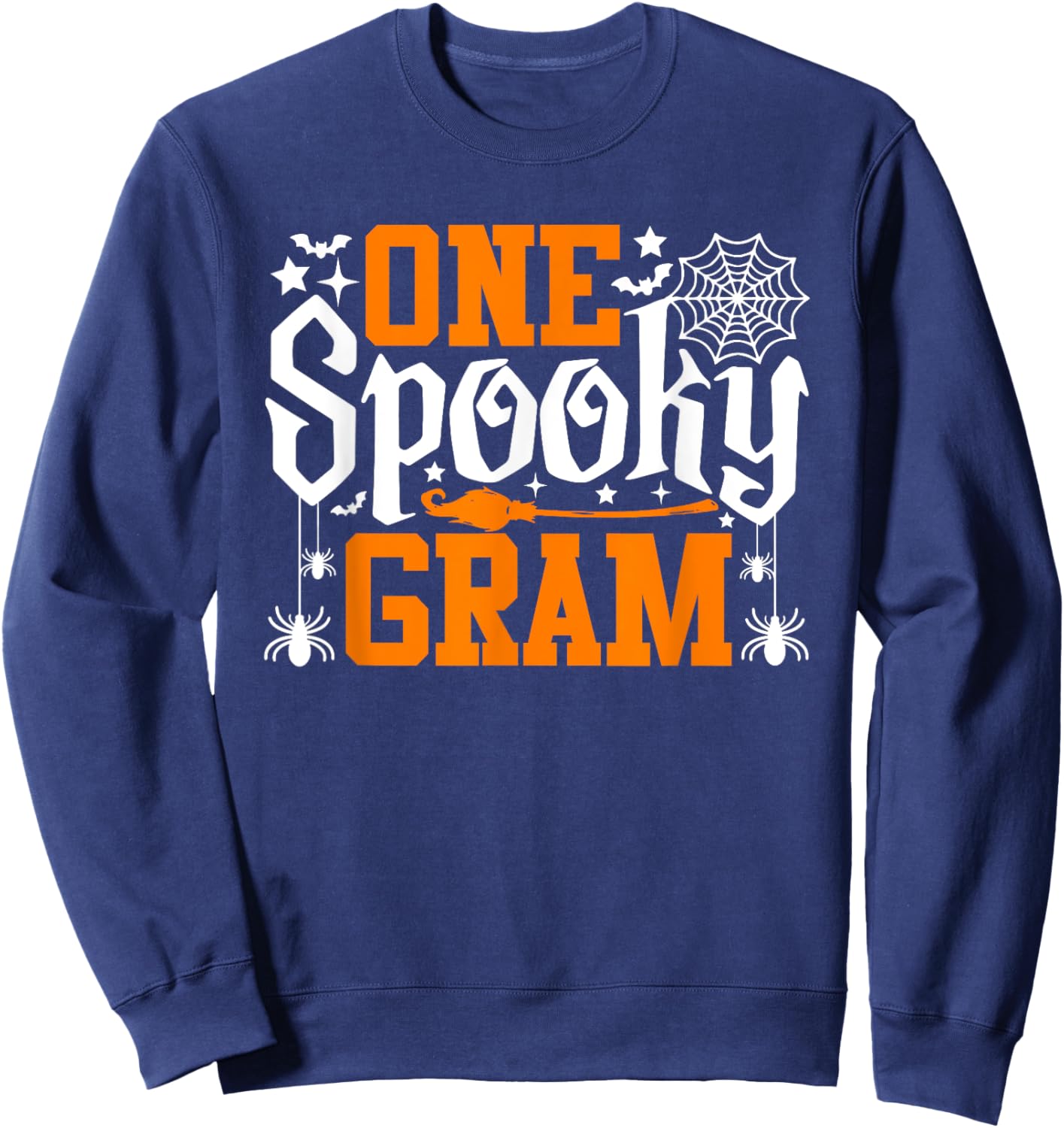 One Spooky Gram Funny Halloween Family Matching Sweatshirt - Sweatshirt | Navy