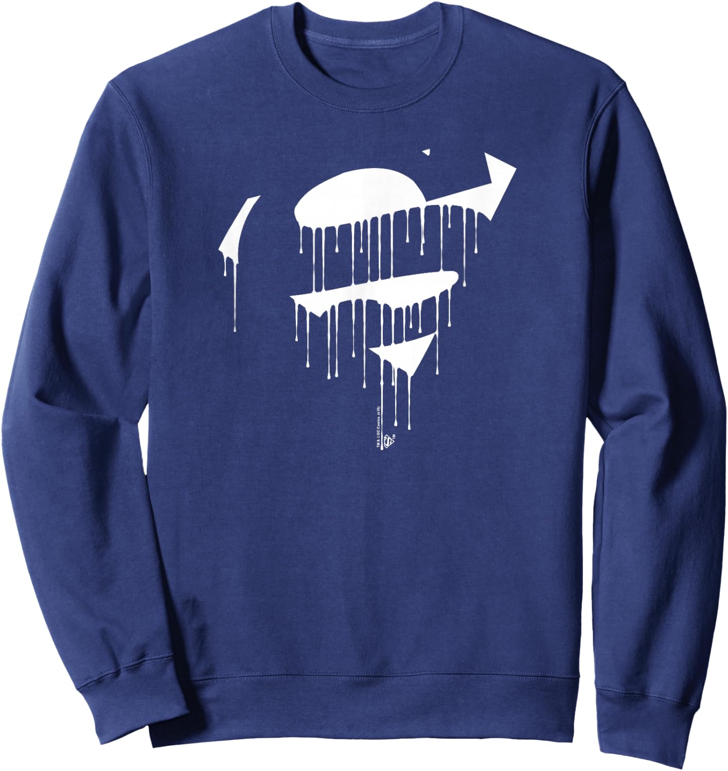 Superman Dripping Shield Sweatshirt - Sweatshirt | Navy