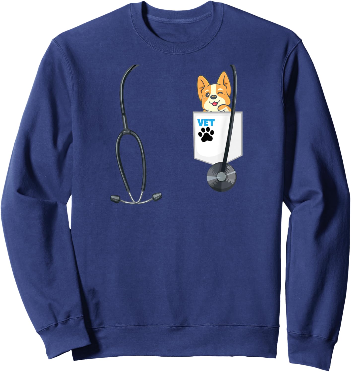 School Career Day Outfit Veterinarian Costume Future Vet Sweatshirt - Sweatshirt | Navy