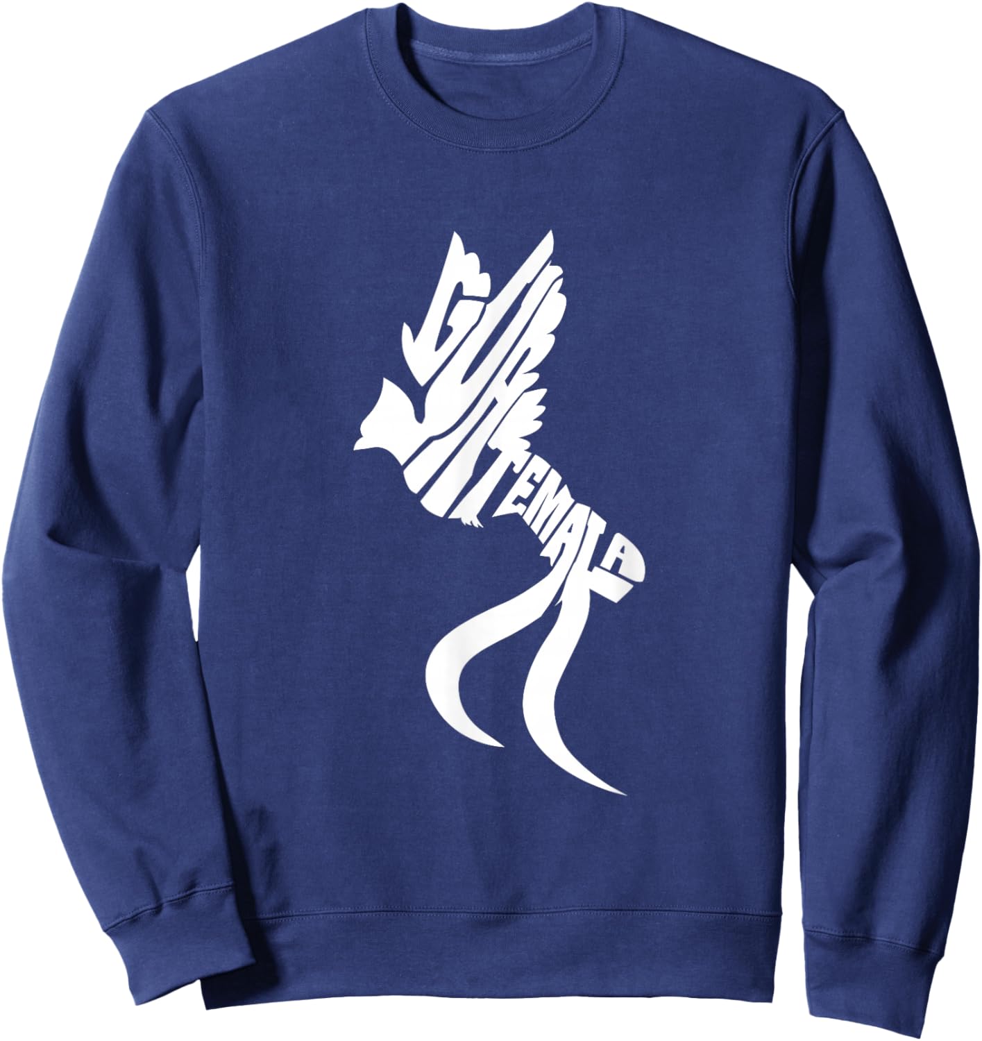 Guatemala Resplendent Quetzal Word Art - Funny Animal Sweatshirt - Sweatshirt | Navy