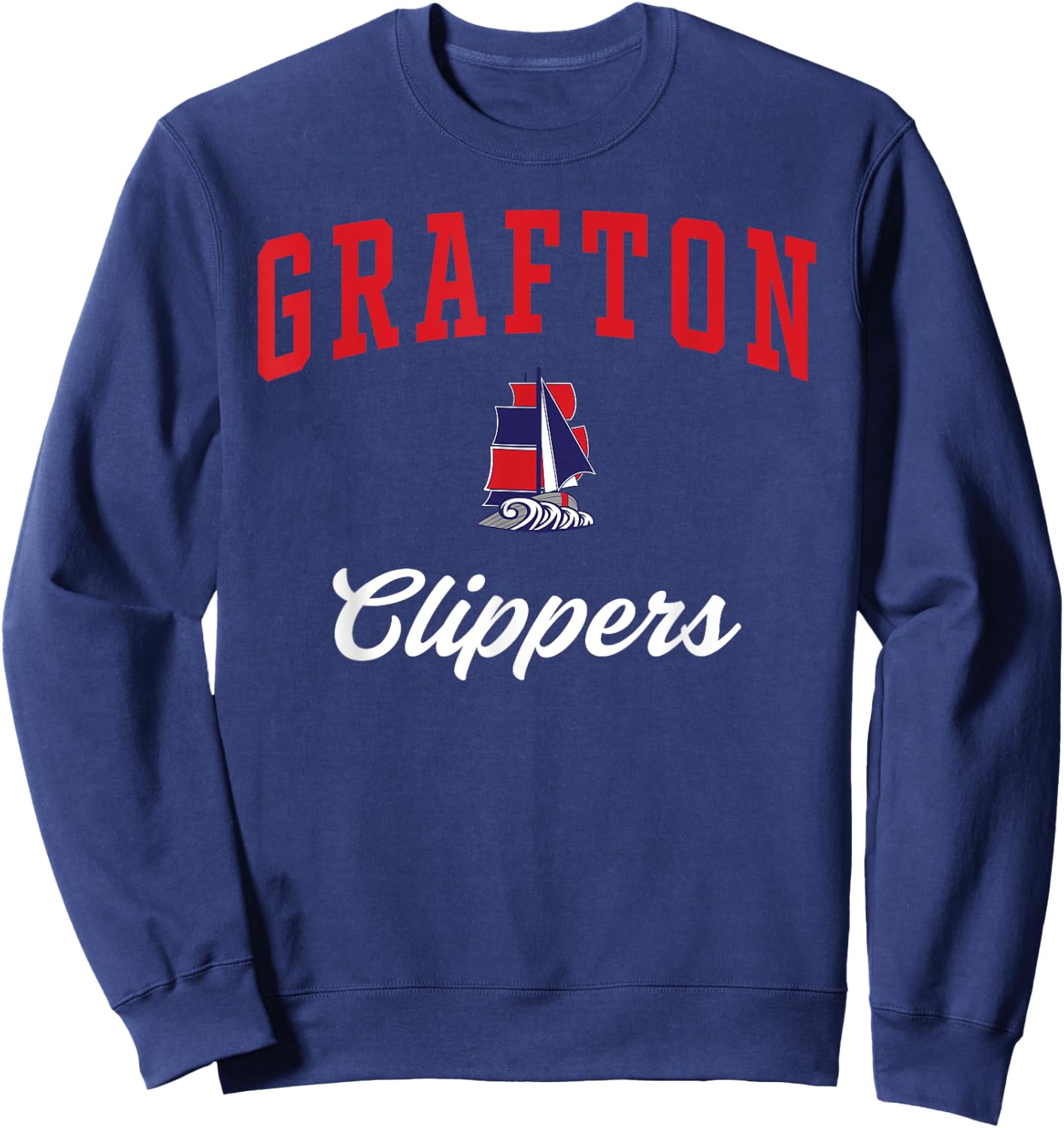 Grafton High School Clippers Sweatshirt - Sweatshirt | Navy