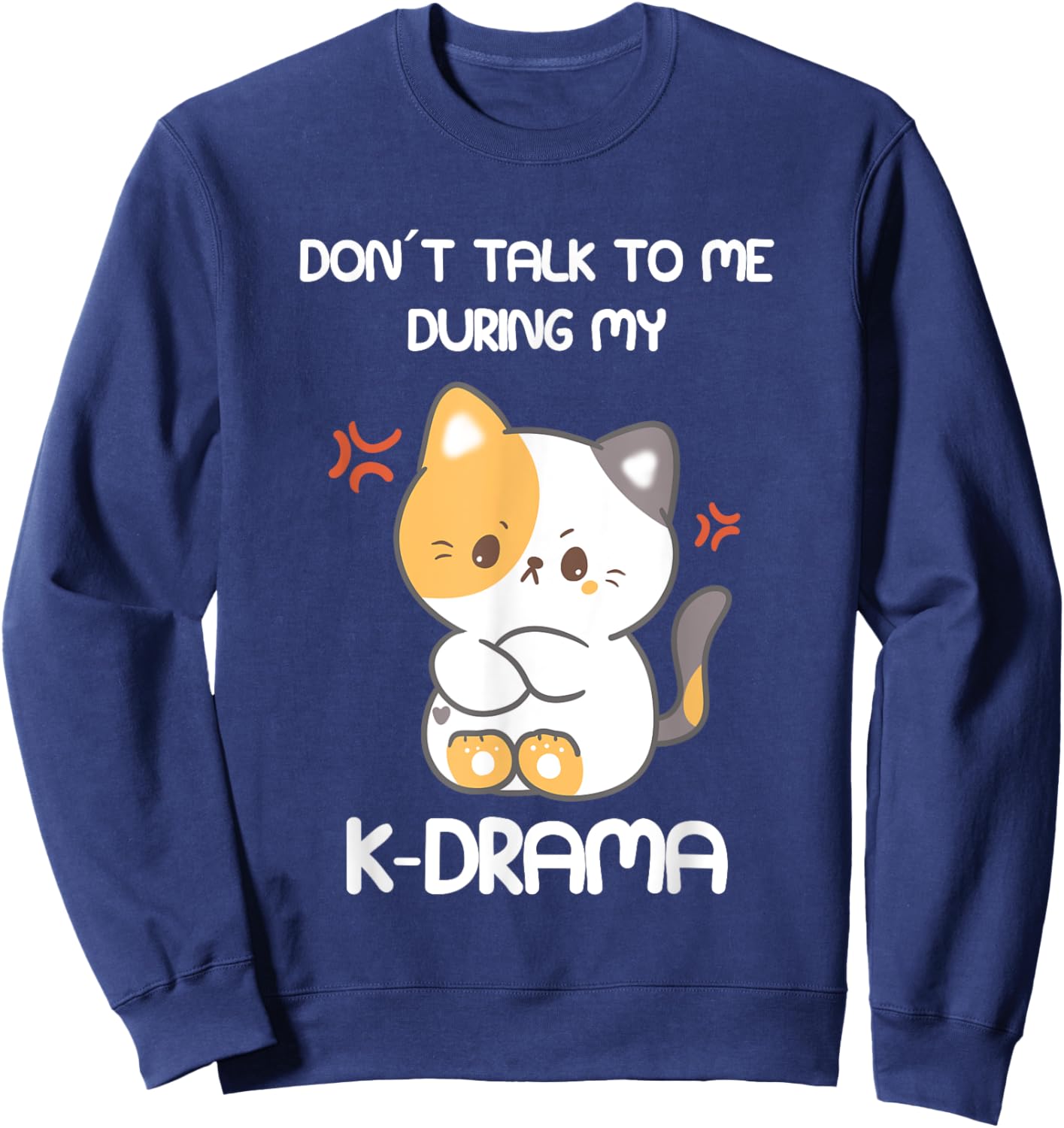 K-Drama Lover Funny KDrama Fan Sweatshirt - Sweatshirt | Navy
