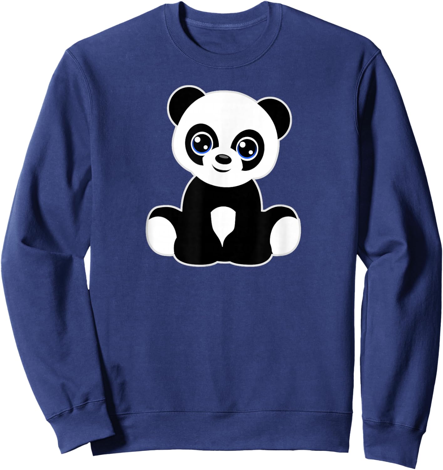 Panda Art Tween Girl Boy Child Kids Cute Love Pandas Graphic Sweatshirt - Sweatshirt | Navy