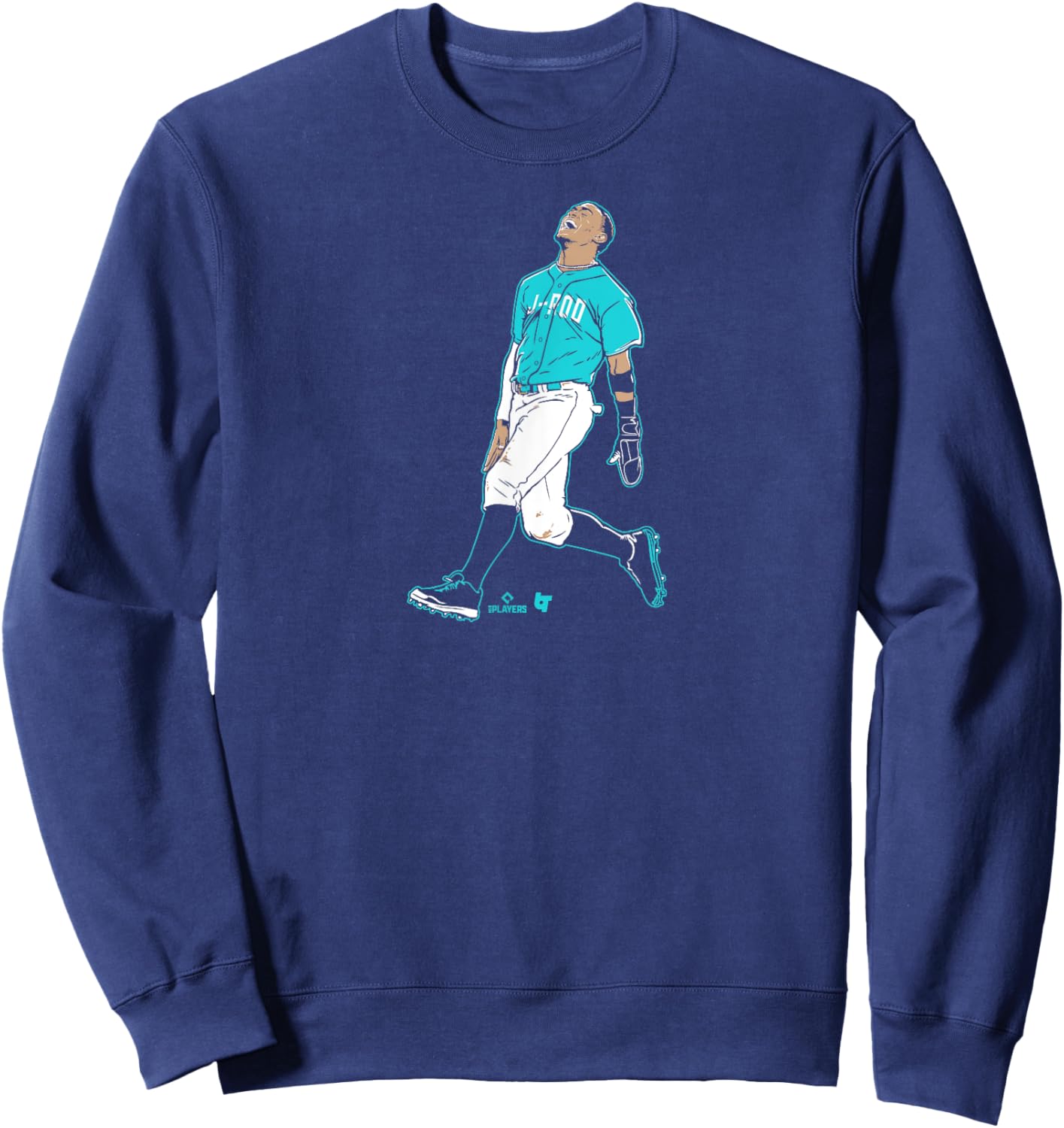 Julio Rodriguez: Superstar Pose - Seattle Baseball Sweatshirt - Sweatshirt | Navy