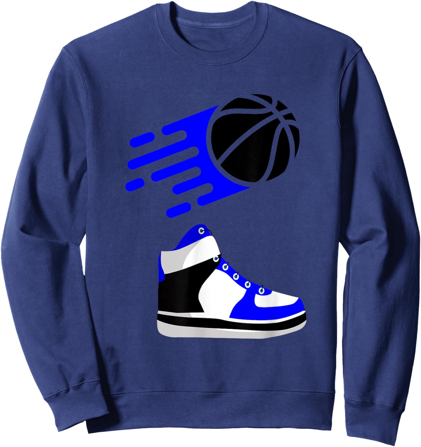 Blue basketball sneaker Sweatshirt - Sweatshirt | Navy