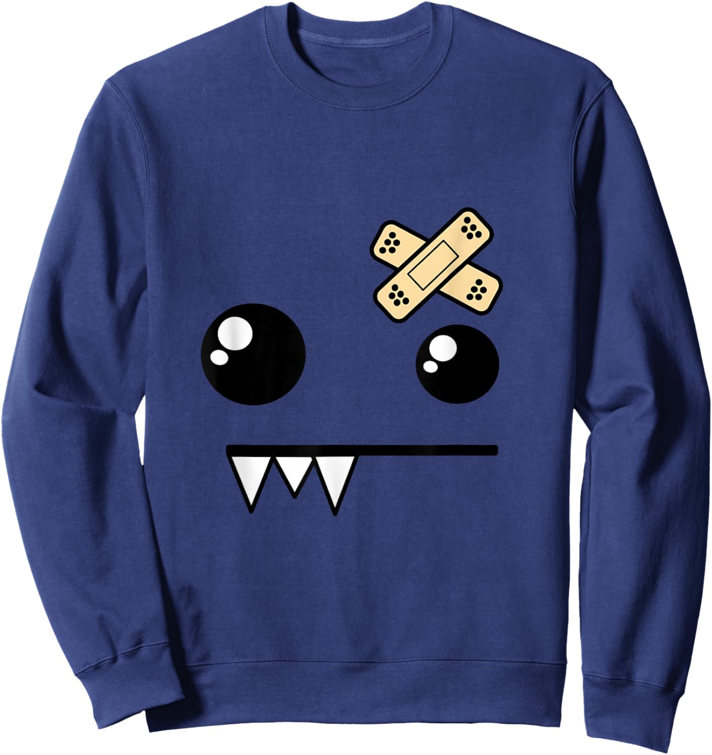 Funny Monster Scene Kid Emo Design Sweatshirt - Sweatshirt | Navy