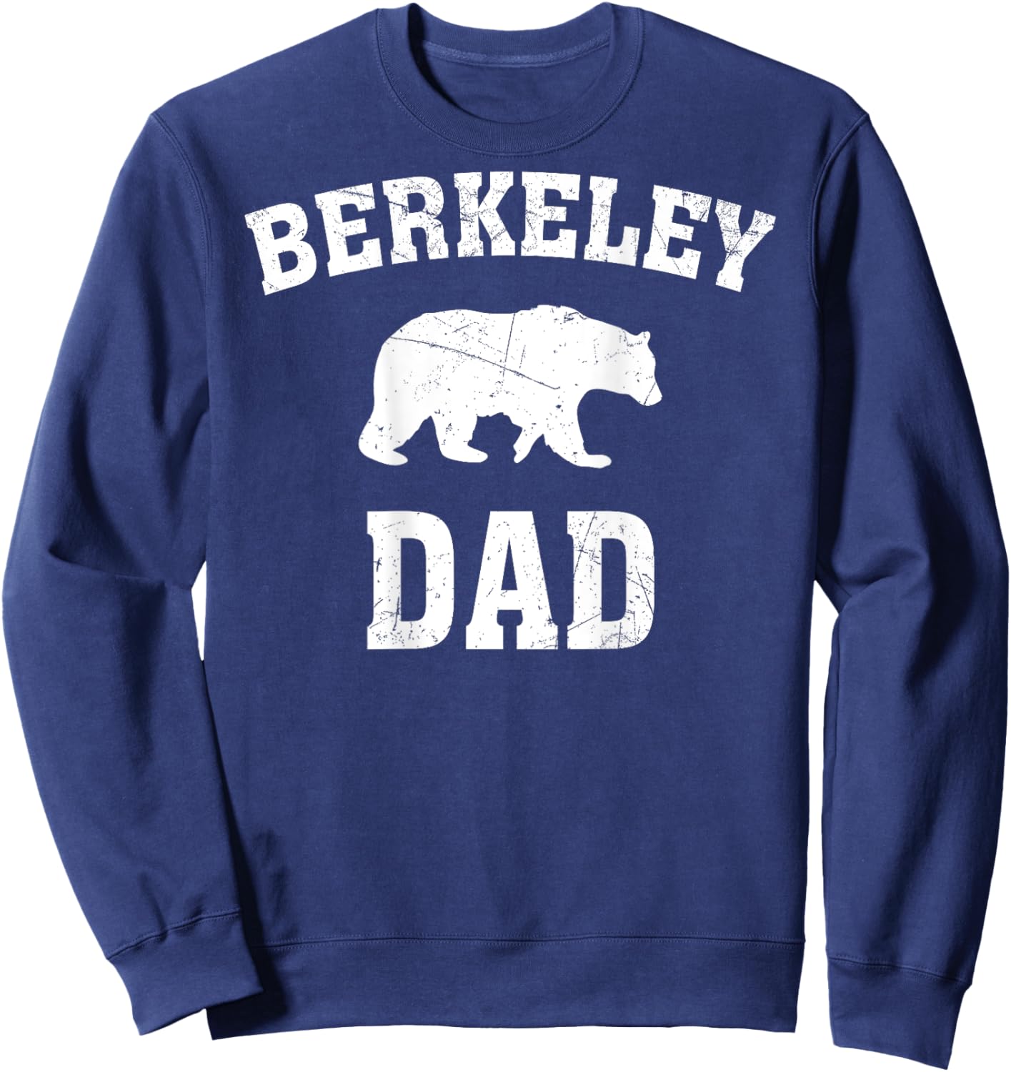 Berkeley Dad Bear Graphic Father's Day Sweatshirt - Sweatshirt | Navy