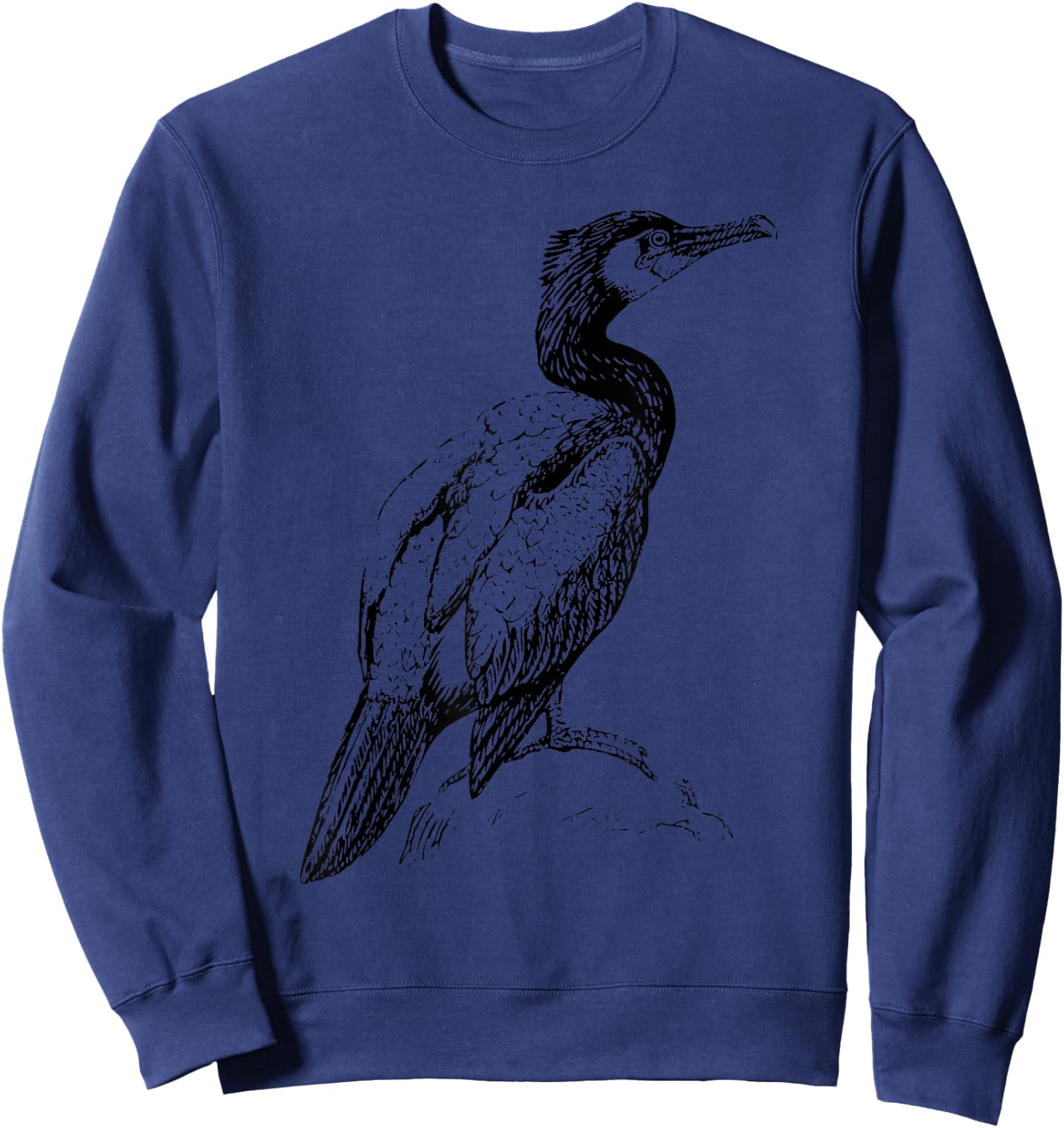 Cormorant Bird Sweatshirt - Sweatshirt | Navy