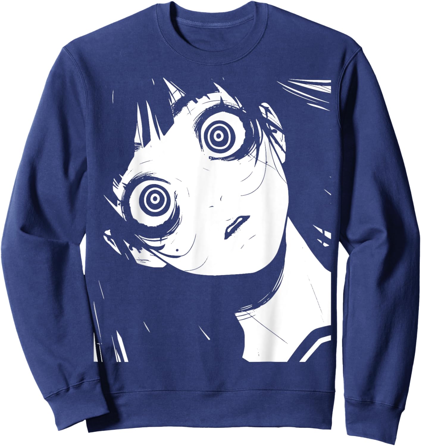 Horror Anime Manga | Japan Japanese Creepy Kawaii Goth Sweatshirt - Sweatshirt | Navy