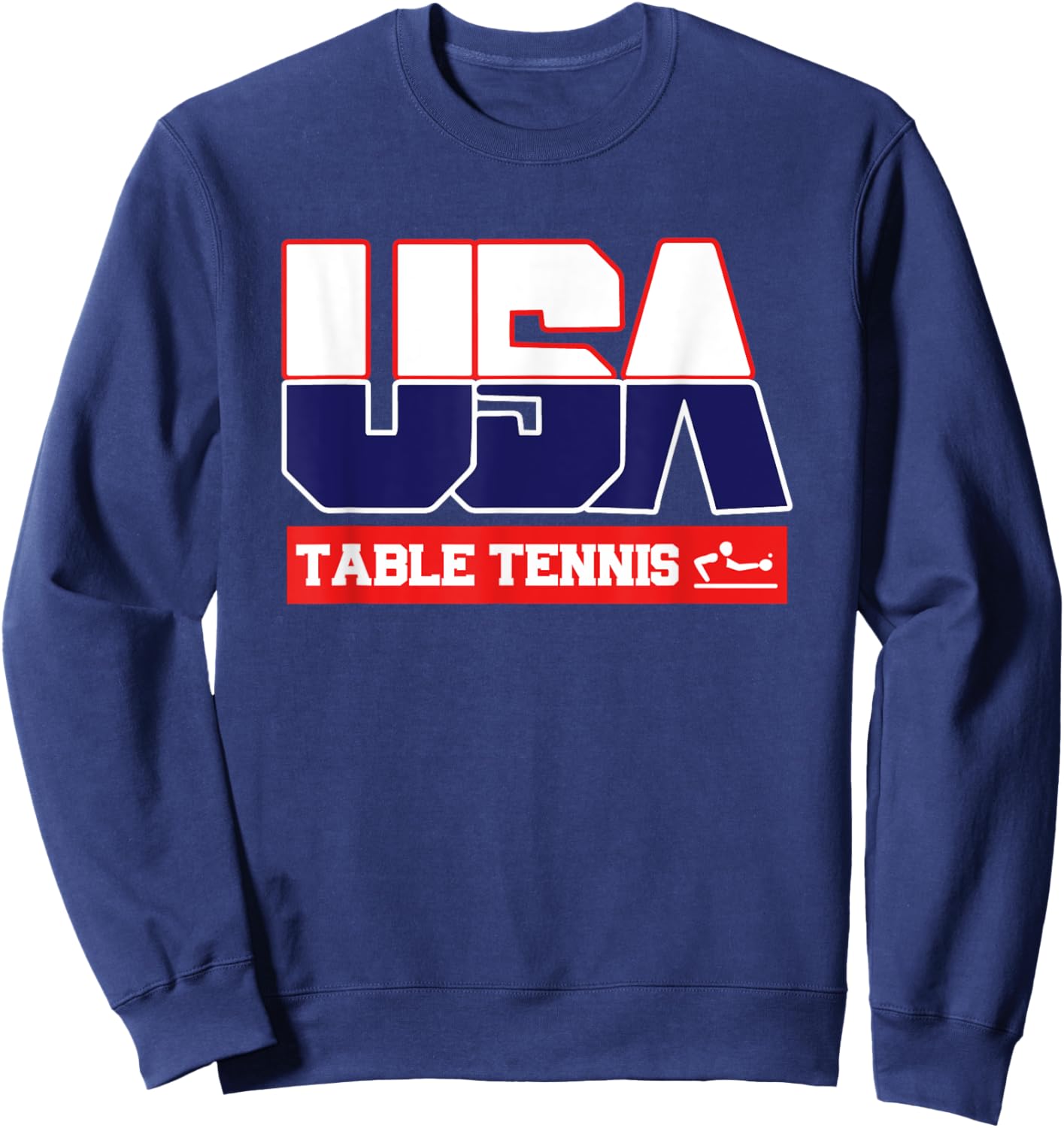 USA Team Table Tennis - men & women American sports Sweatshirt - Sweatshirt | Navy