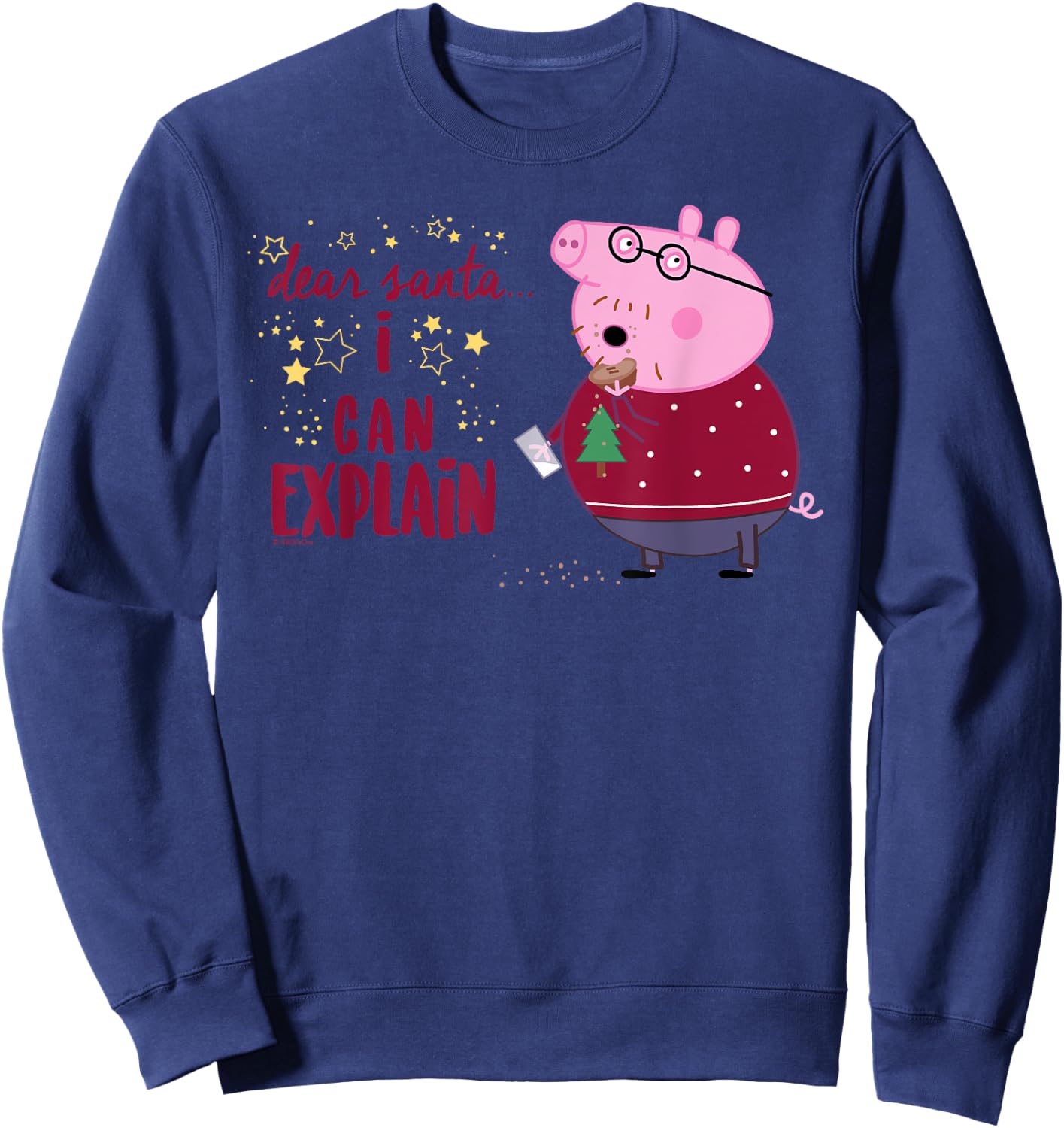 Peppa Pig - Daddy Pig Dear Santa Sweatshirt - Sweatshirt | Navy