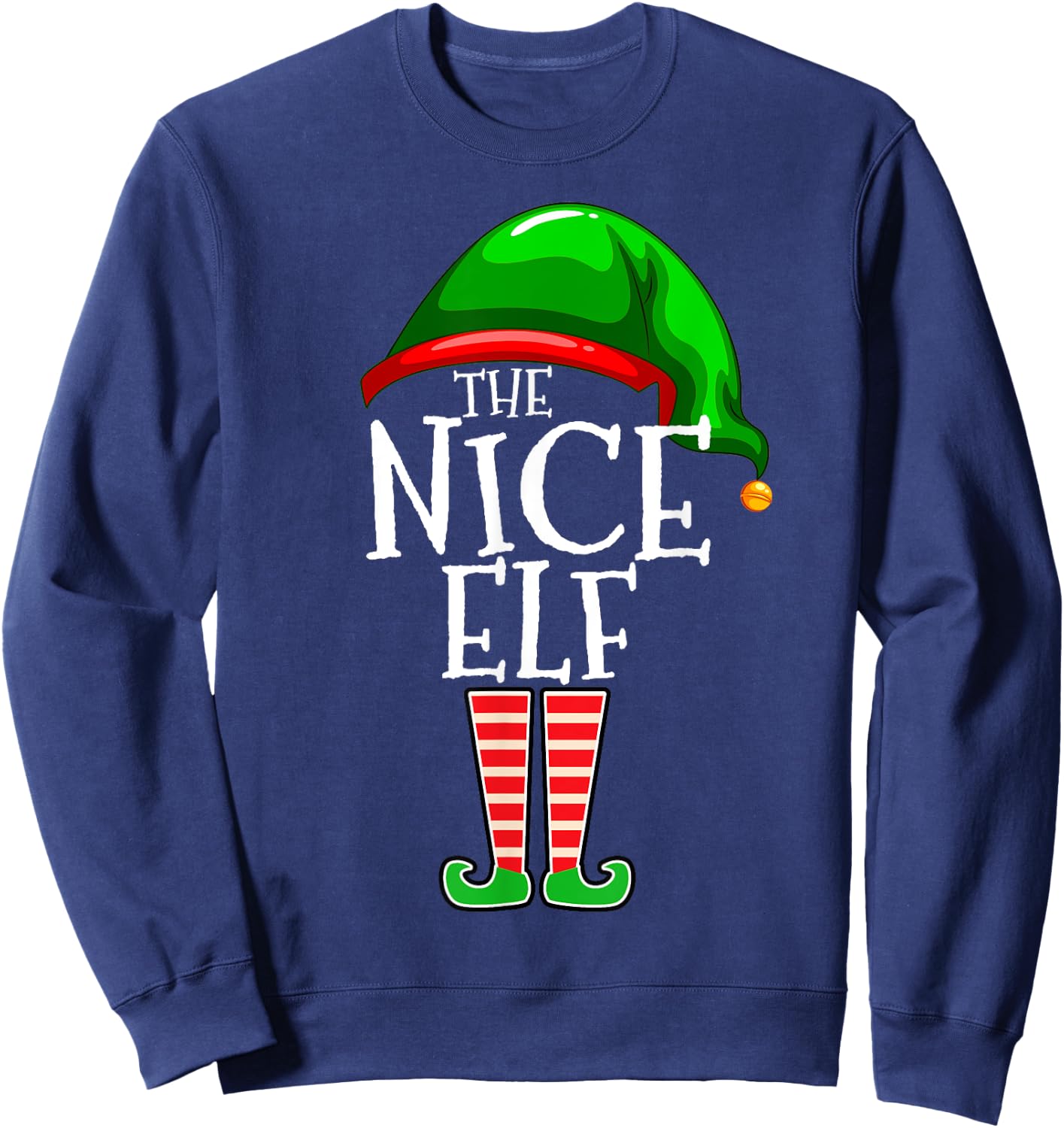 The Nice Elf Group Matching Family Christmas Sweatshirt - Sweatshirt | Navy