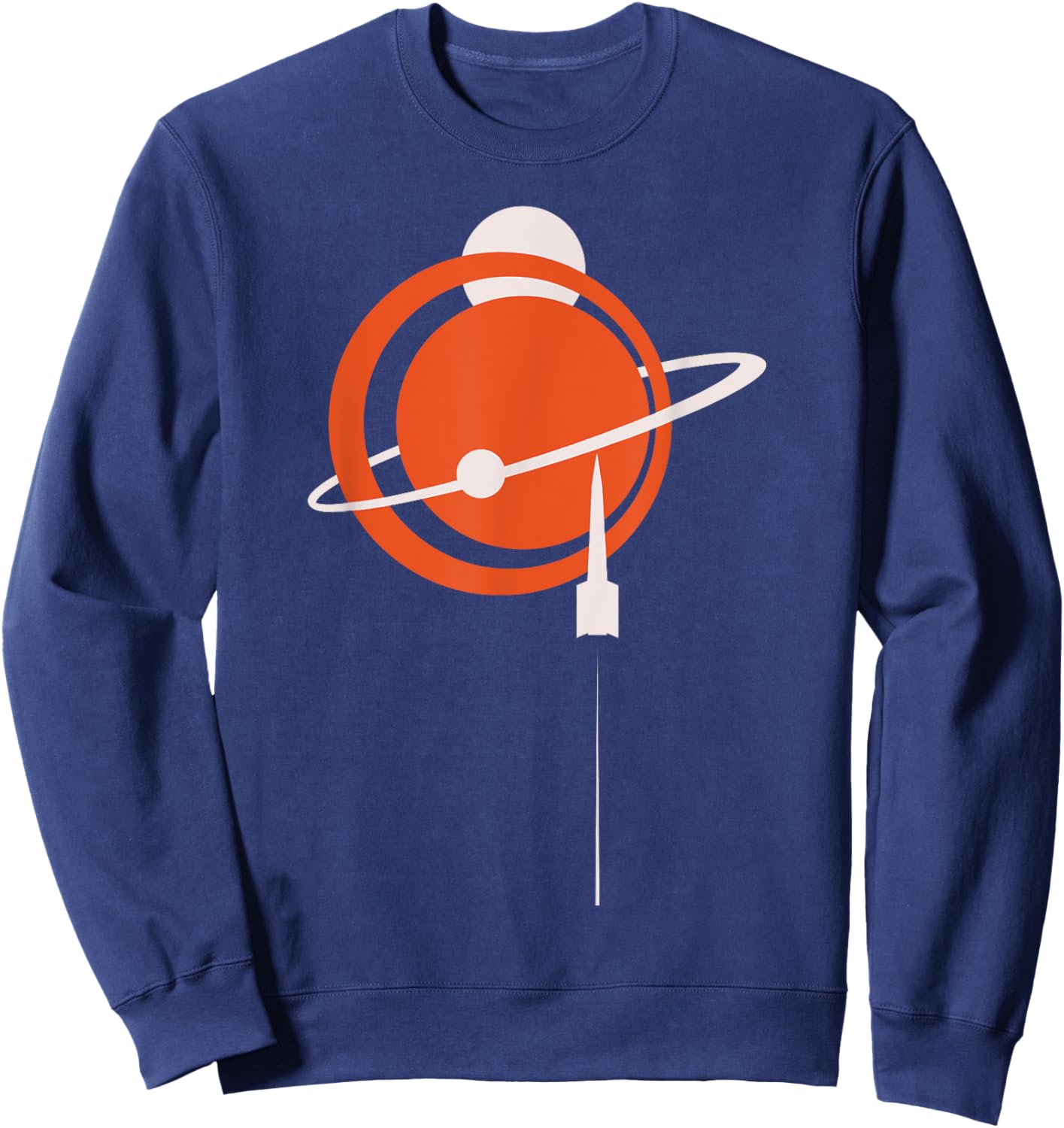 Vintage Sputnik USSR Soviet Union Soviet Propaganda Sweatshirt - Sweatshirt | Navy