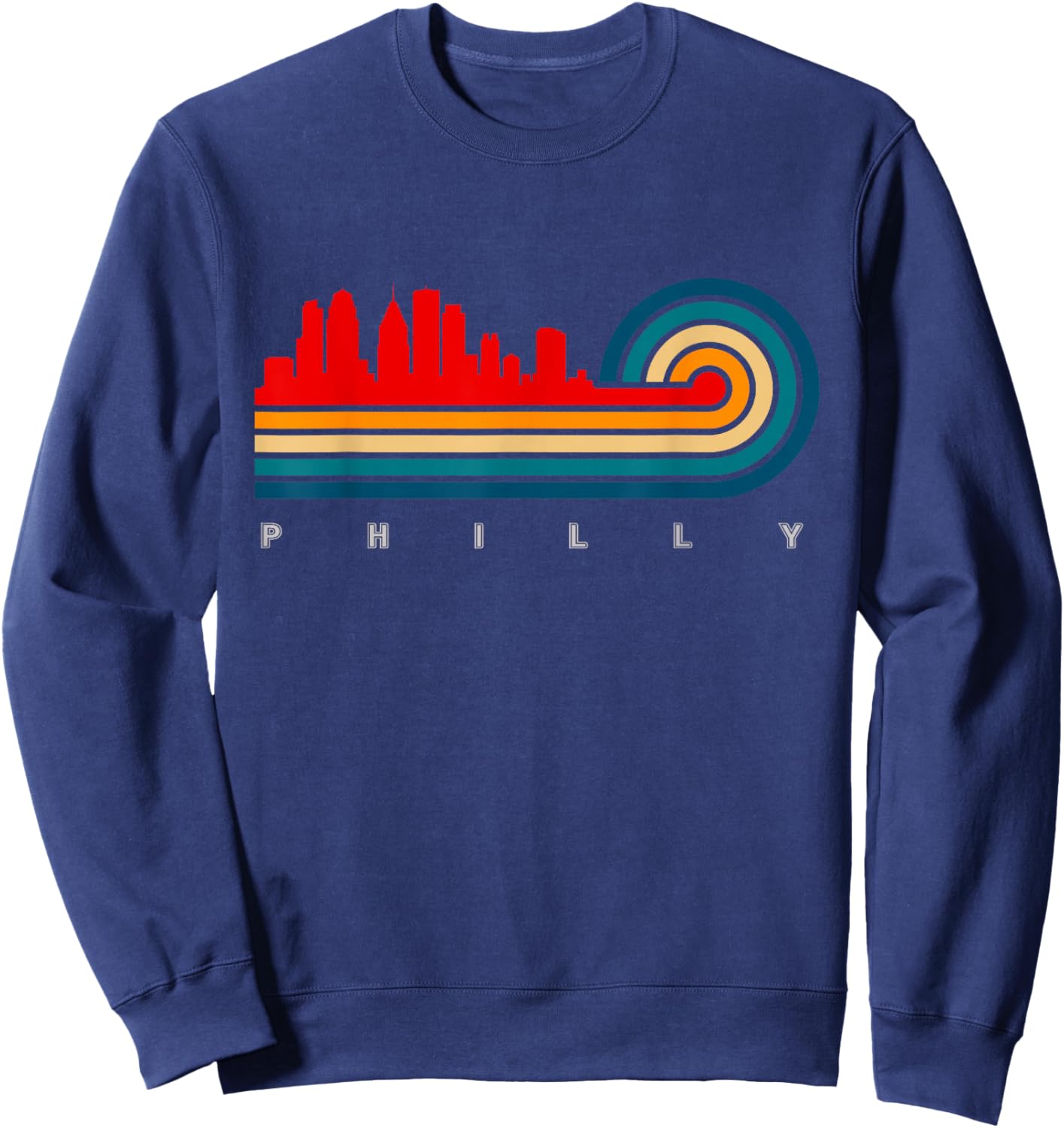 City of Philly Philadelphia Pennsylvania Sweatshirt - Sweatshirt | Navy