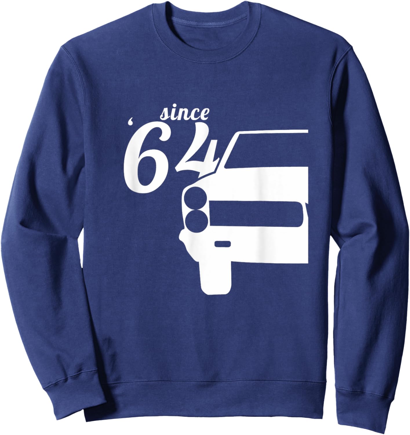 1964 64 GTO Classic Car Old School Muscle Car Sweatshirt - Sweatshirt | Navy