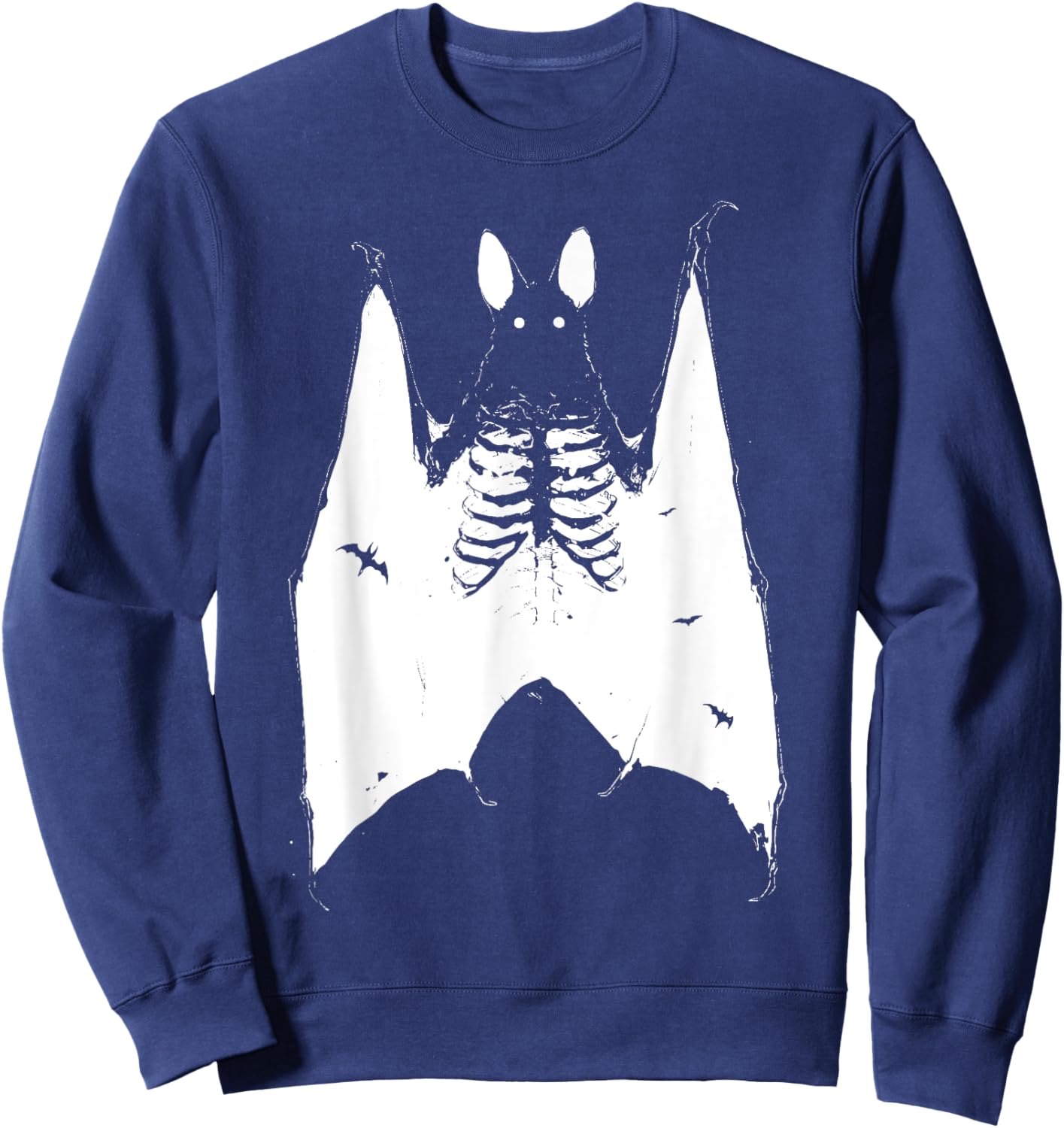 Grunge Horror Bat Pastel Goth Gothic Creepy Weirdcore Punk Sweatshirt - Sweatshirt | Navy