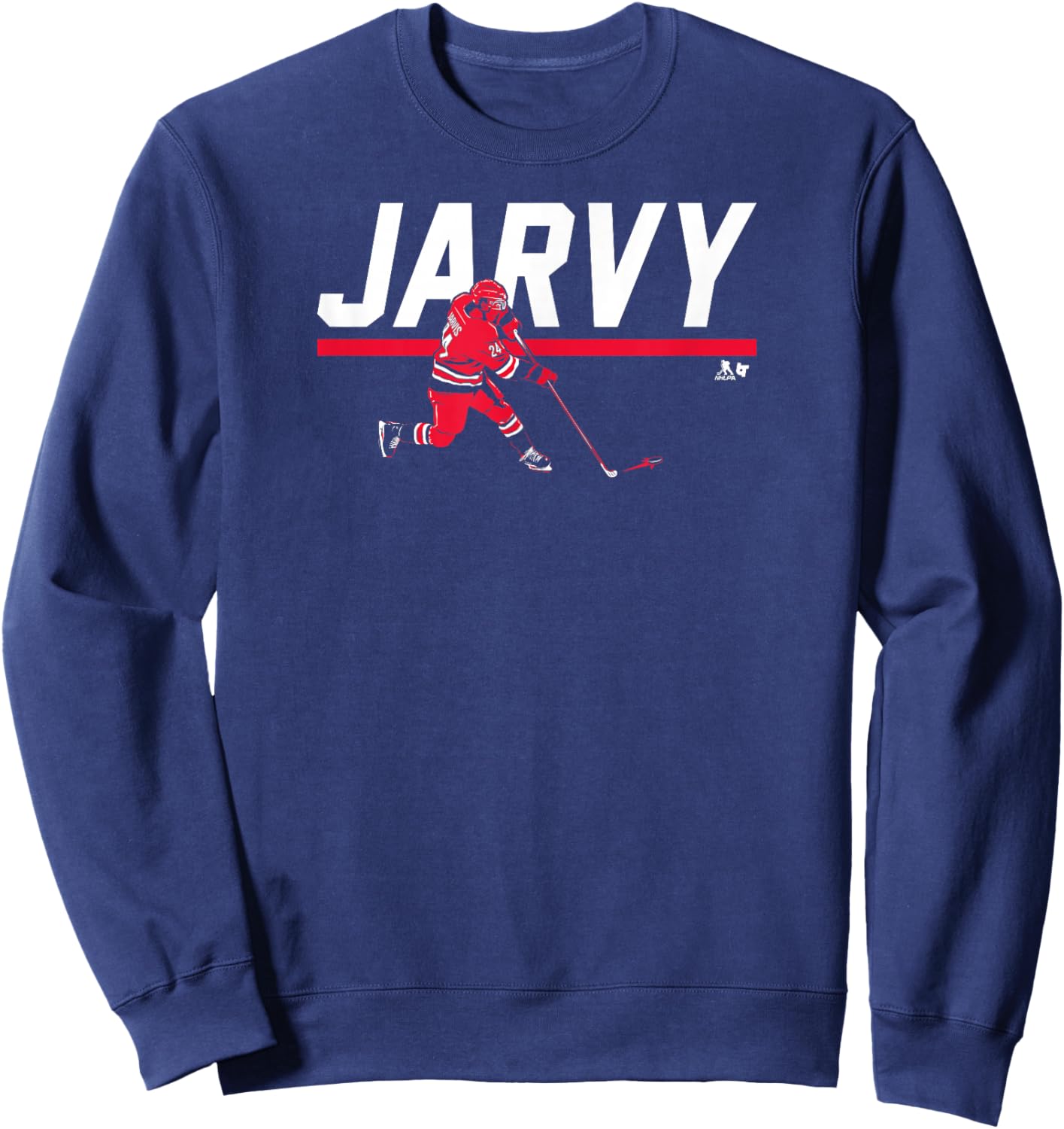 Seth Jarvis - Jarvy - Carolina Hockey Sweatshirt - Sweatshirt | Navy