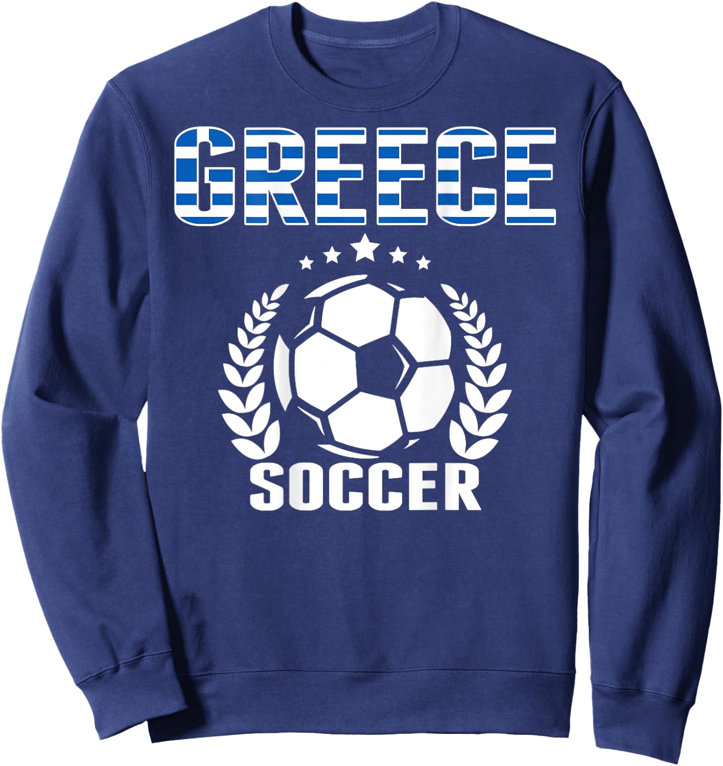 Greece Soccer Fans Jersey - Proud Greek Football Lovers Sweatshirt - Sweatshirt | Navy
