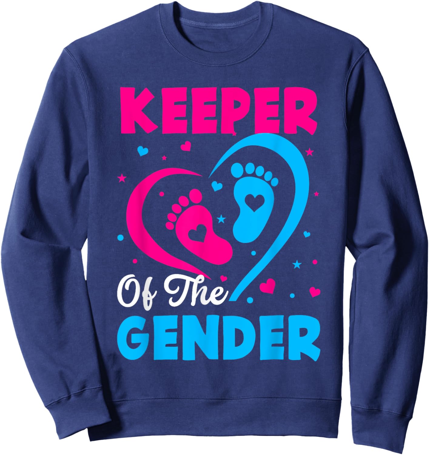 Keeper of the Gender Baby Reveal Sweatshirt - Sweatshirt | Navy
