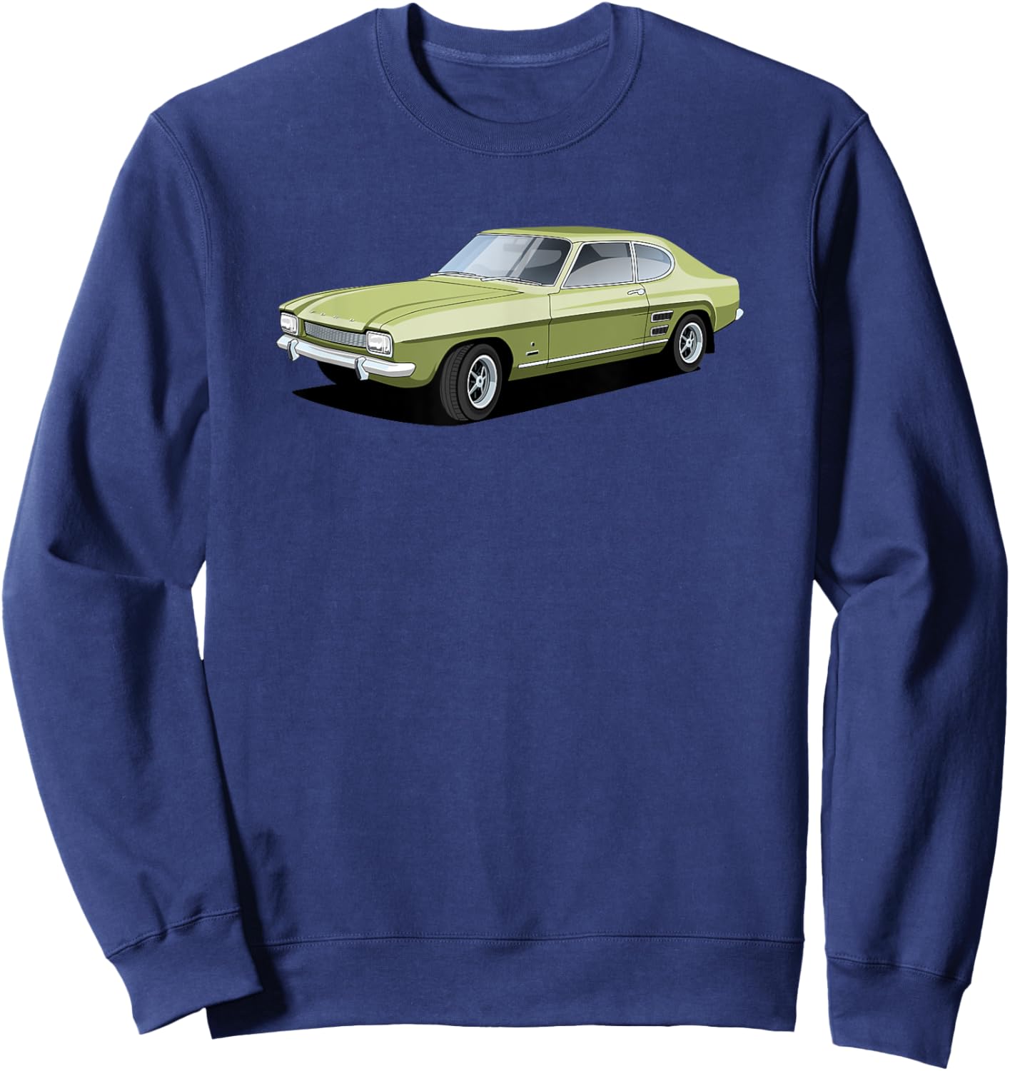 British Classic Car Capri sports car Sweatshirt - Sweatshirt | Navy